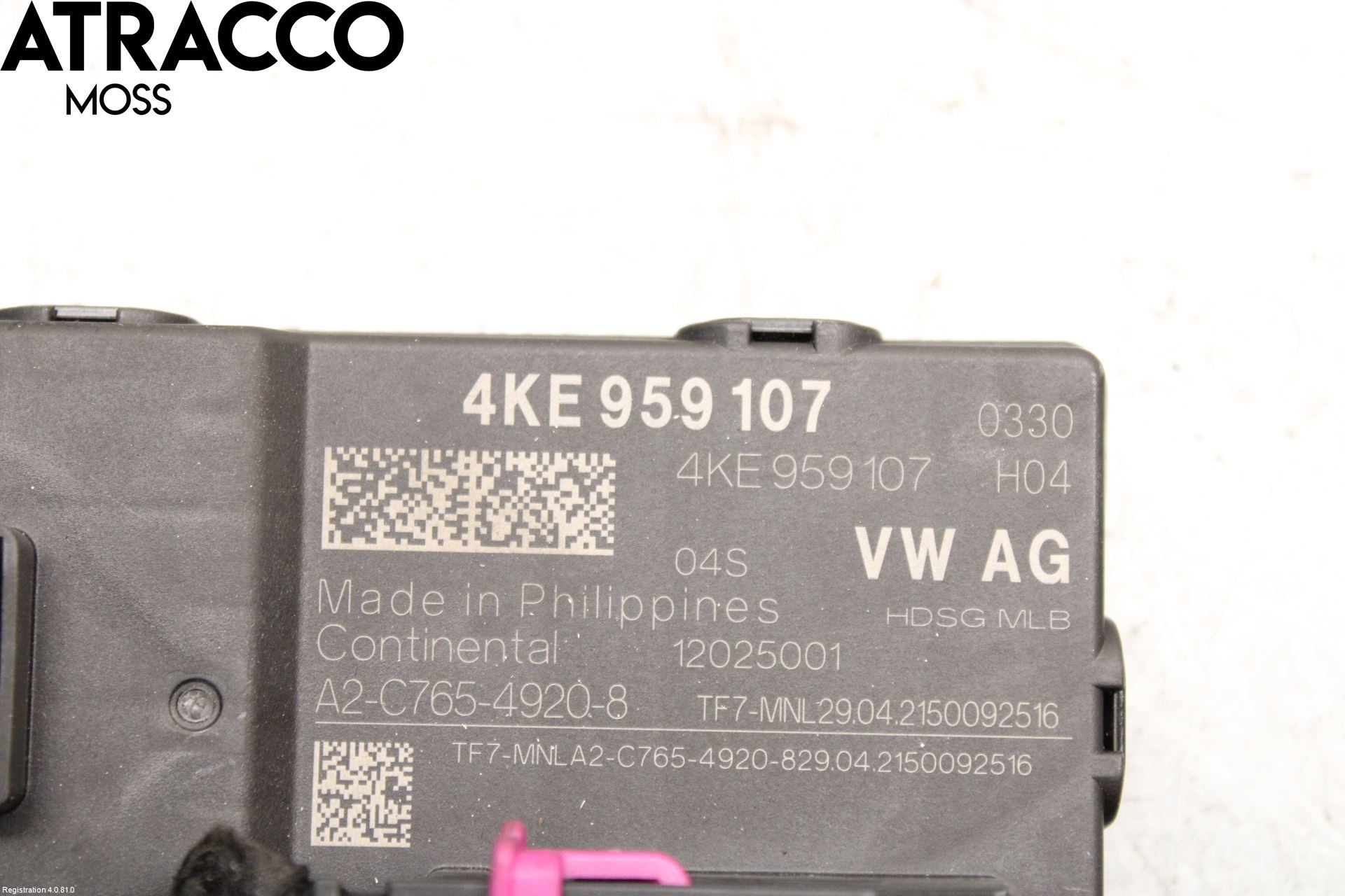 Porsche TAYCAN 20- Styreenhet Bakluke