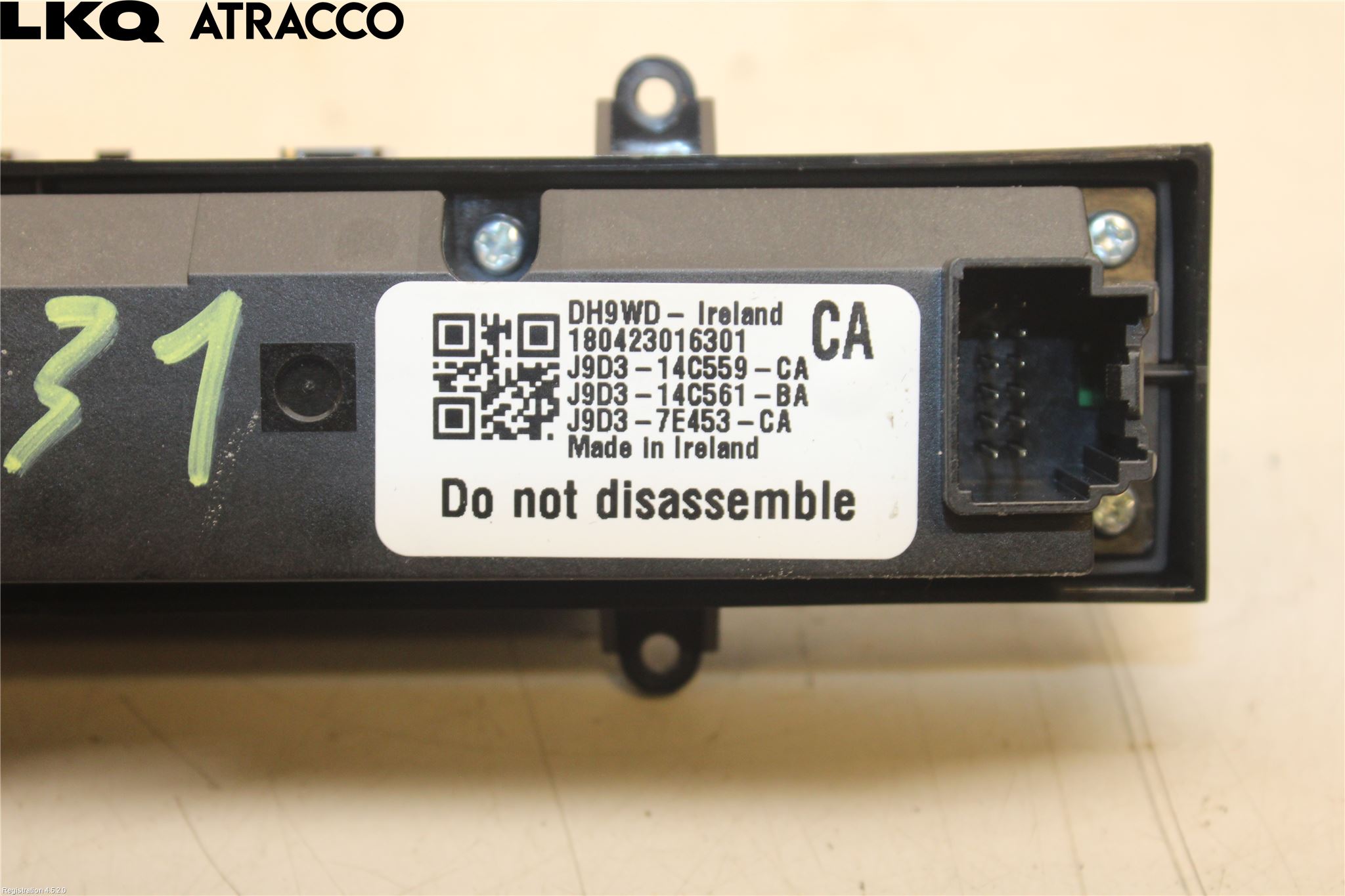 Jaguar I-PACE 18- Bryter Gearkasse