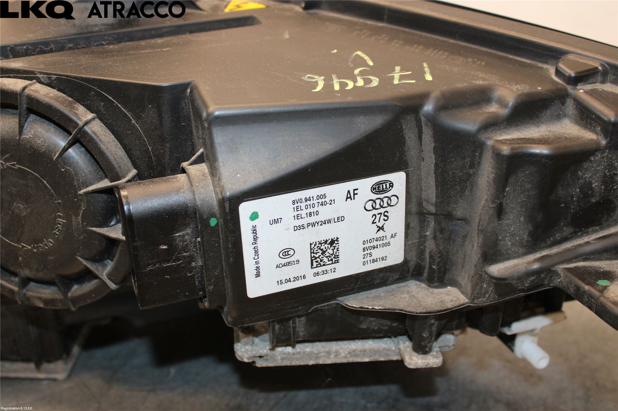 Audi A3/S3 05-13 Frontlykt Venstre
