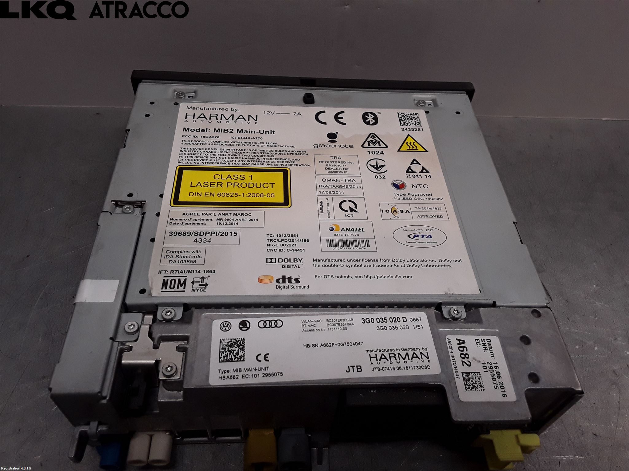 Volkswagen VW GOLF / E-GOLF VII 13-20 Stereo Radio