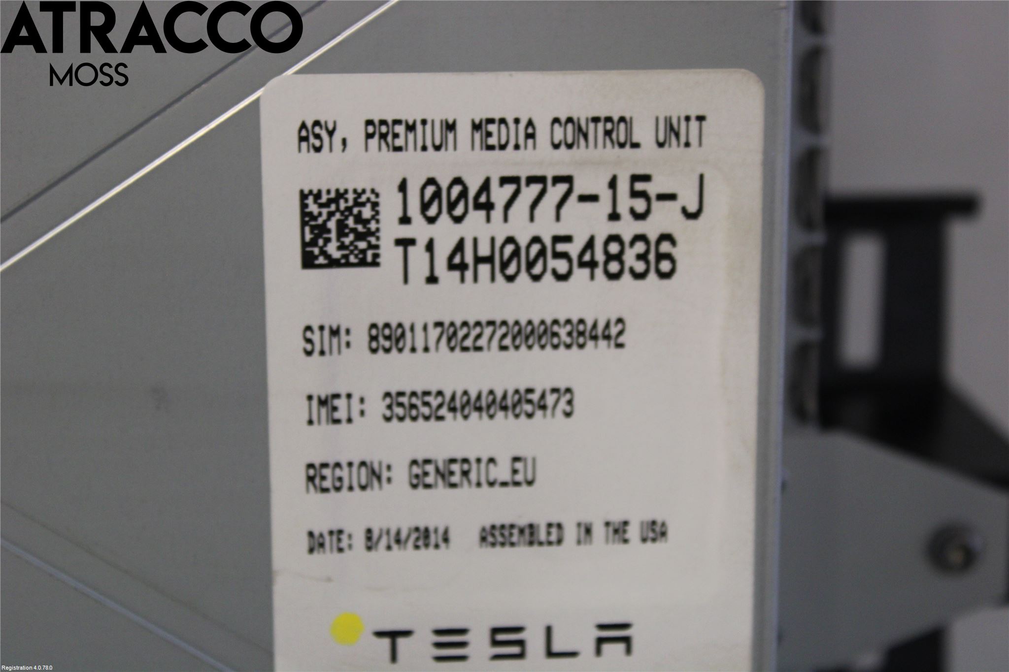 Tesla MODEL S 13- Multifunktionsdisplay