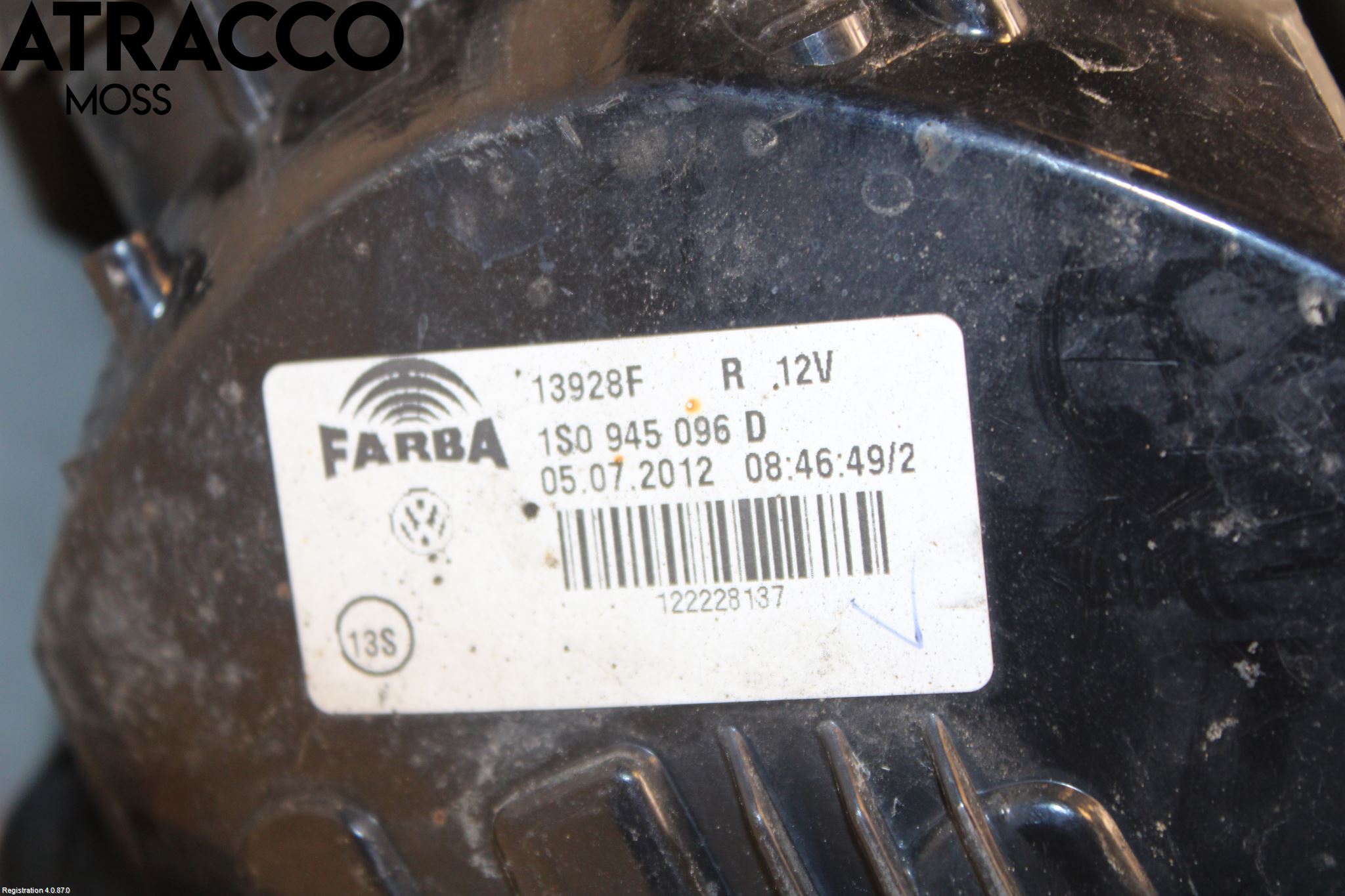 Volkswagen VW UP! / E-UP! Baklykt Høyre