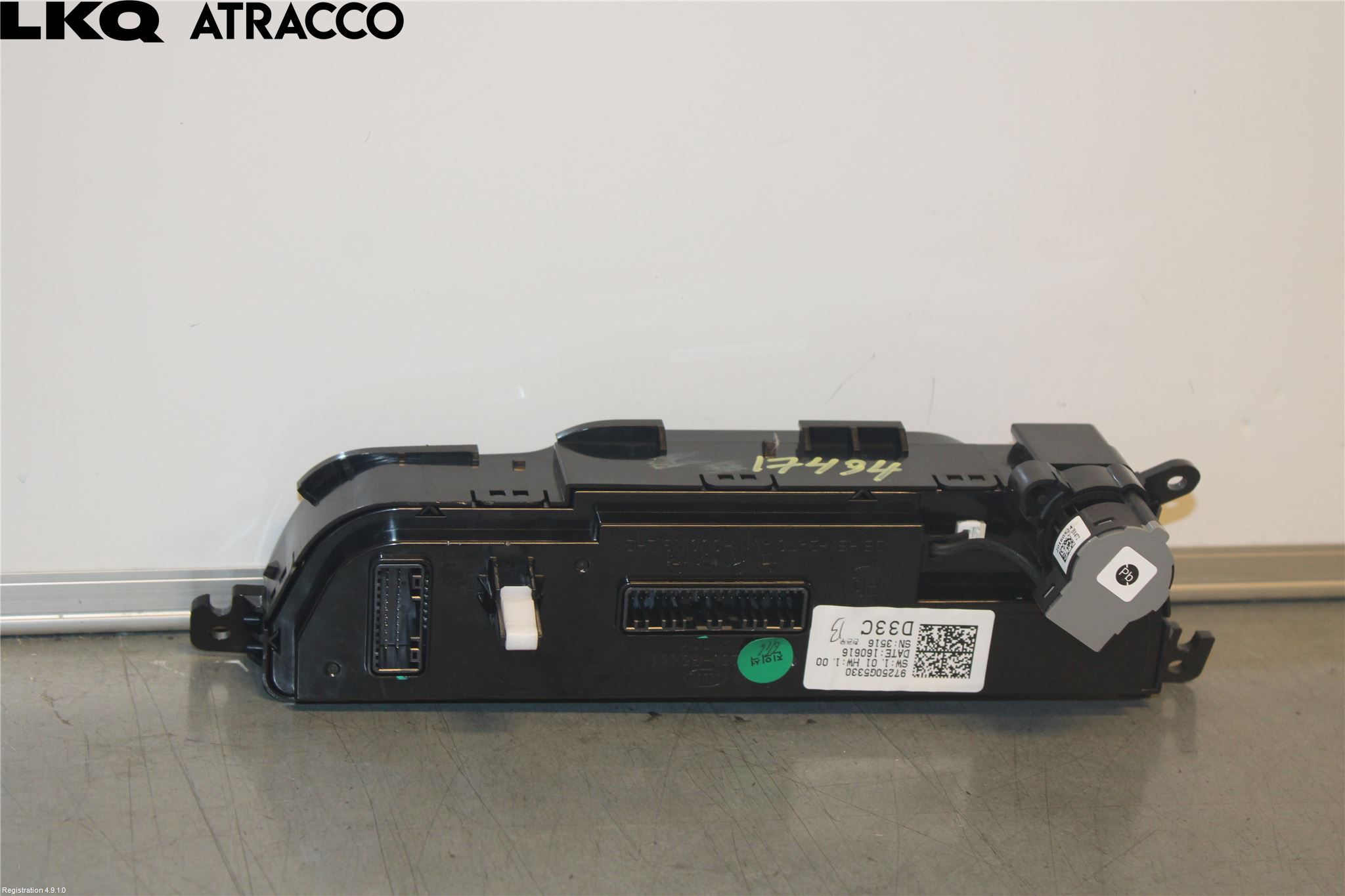 Kia NIRO (DE) 17-22 Varme Ac Betjening-Display