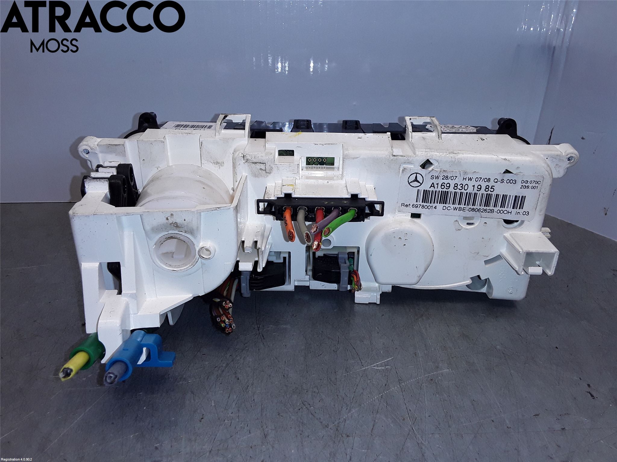 Mercedes-Benz MB A-KLASS (W169) 04-12 Varmeapparat Panel(Regulering)