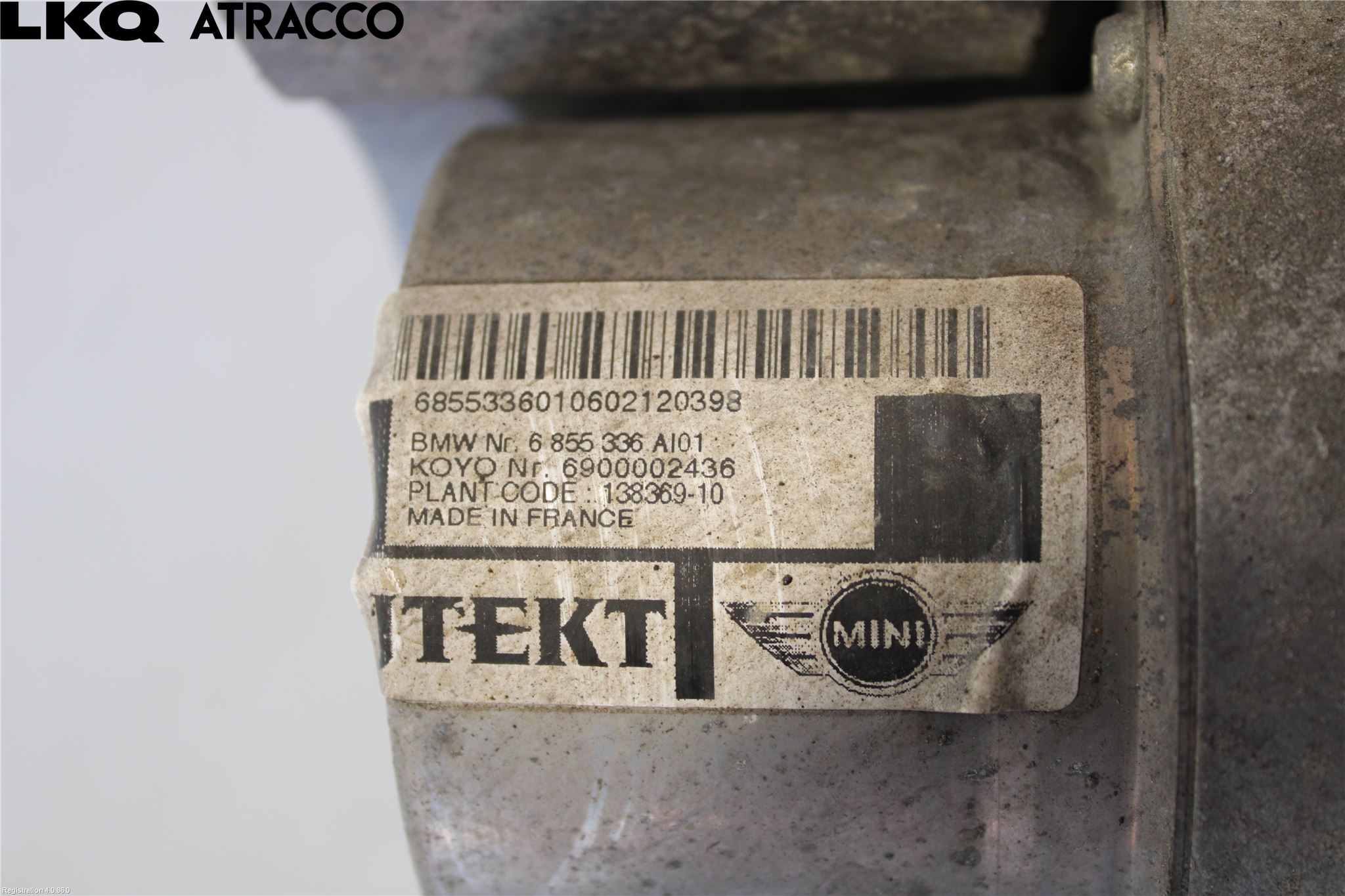 Mini COUPE R56 05-14 Servo Snekke - Tannstang