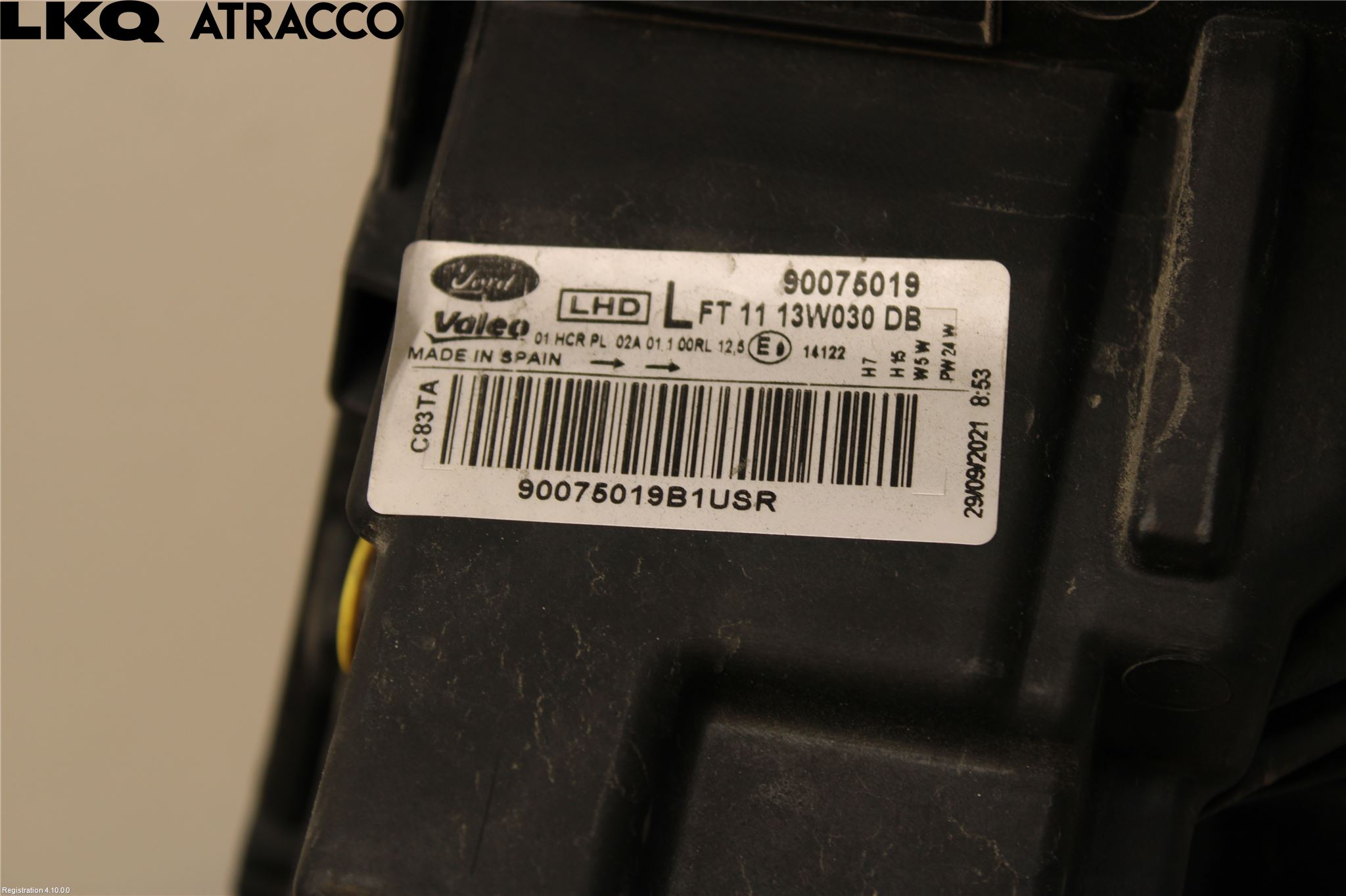 Ford TRANSIT/TOURNEO CONNECT 13-22 Frontlykt Hus Venstre