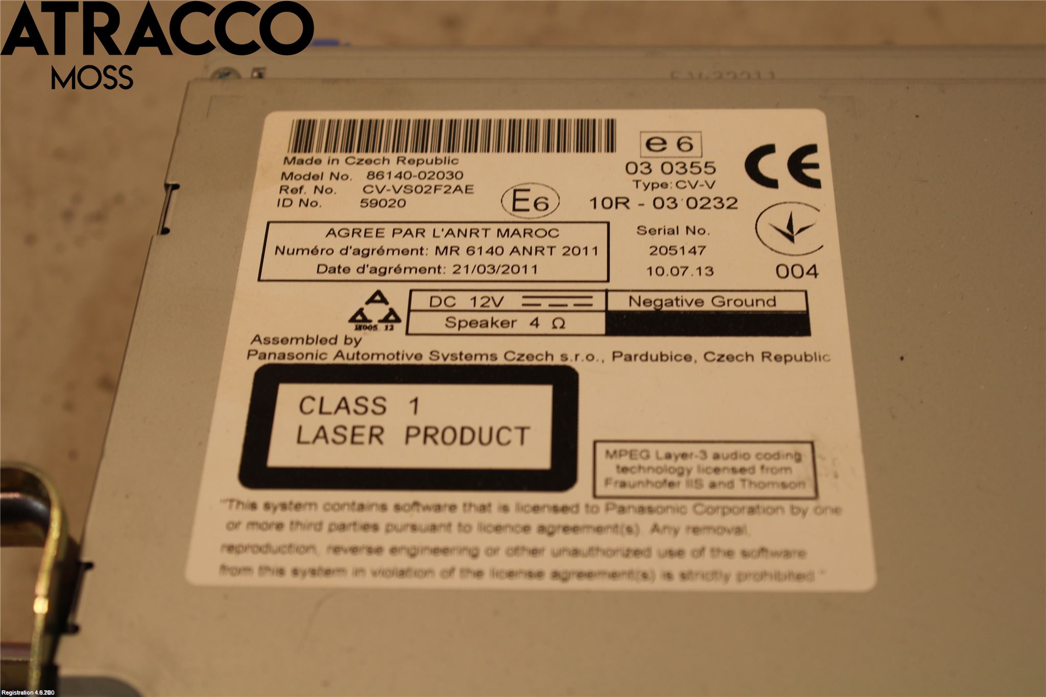 Toyota AURIS 13-19 Stereo Radio Med Cd