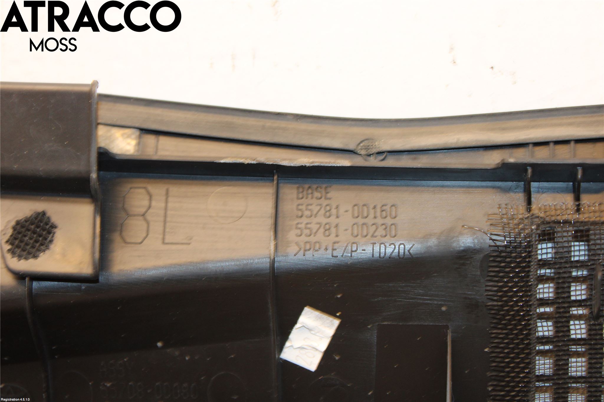 Toyota YARIS XP130 12-14 Visker Deksel-Grill-Under Frr