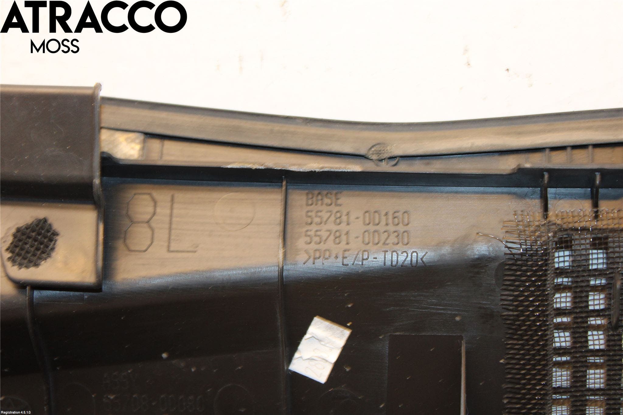 Toyota YARIS XP130 12-14 Visker Deksel-Grill-Under Frr