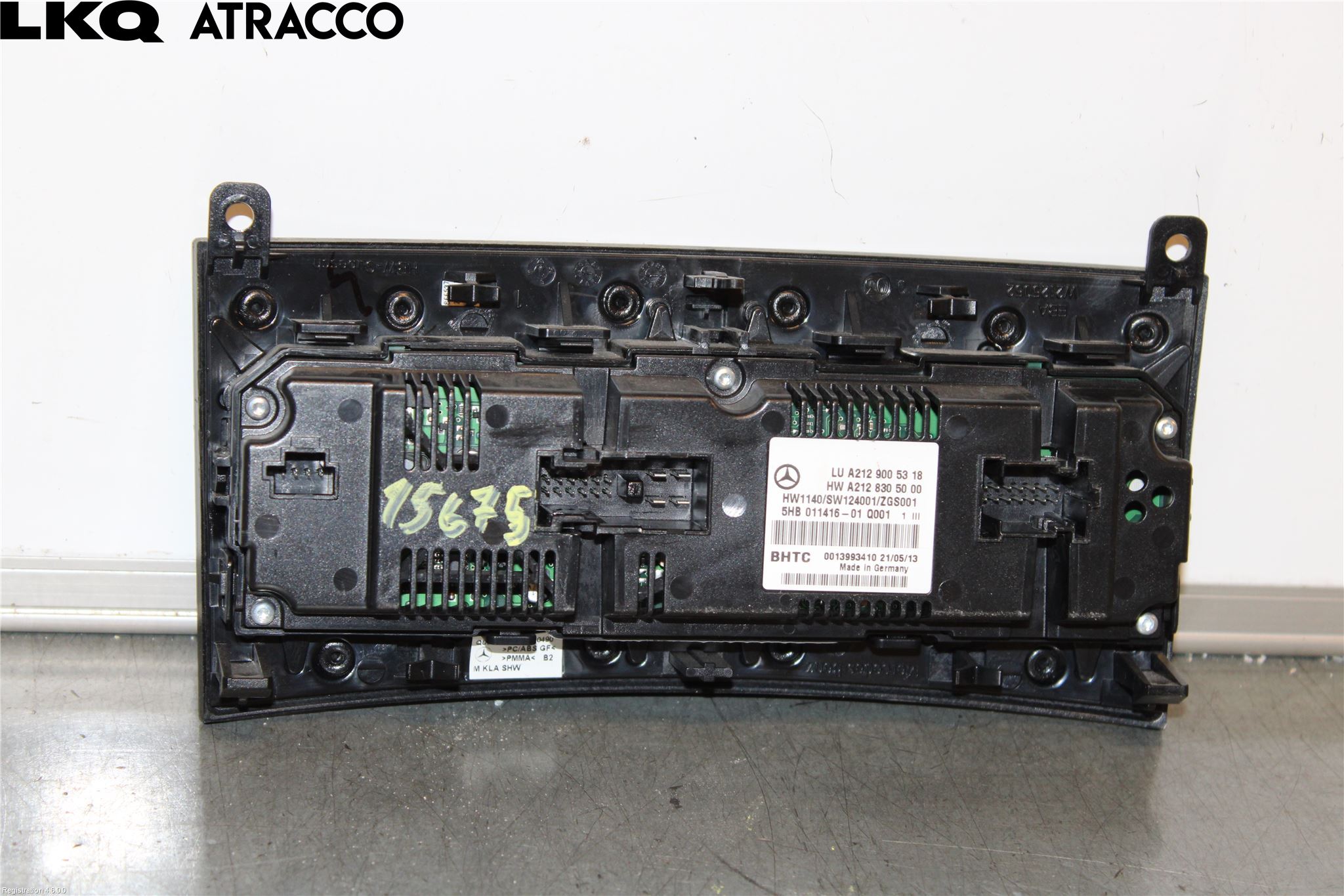 Mercedes-Benz MB E-KLASS (W212) 09-16 Varme Ac Betjening-Display