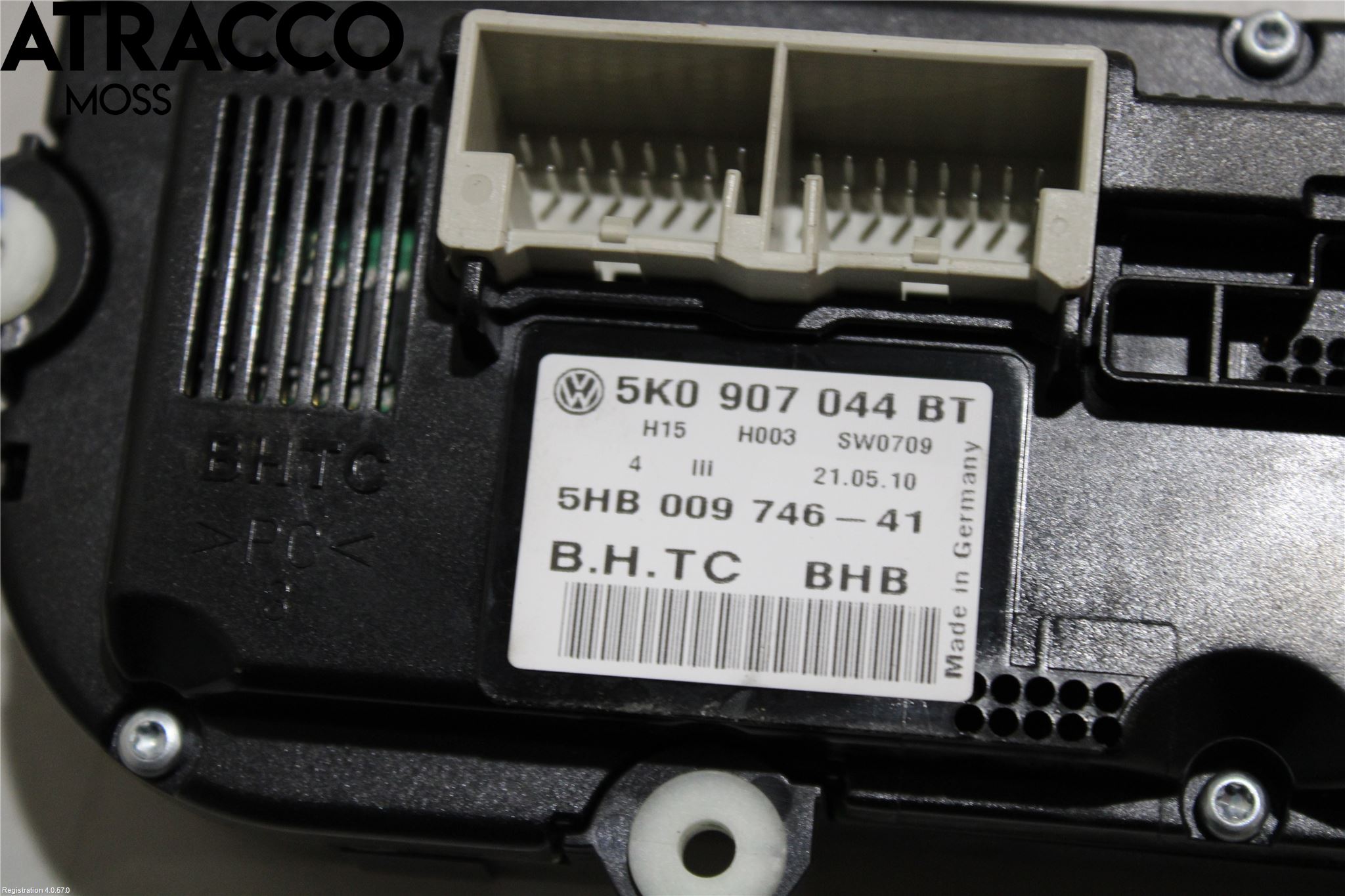 Volkswagen VW TIGUAN 07-16 Varme Ac Betjening-Display