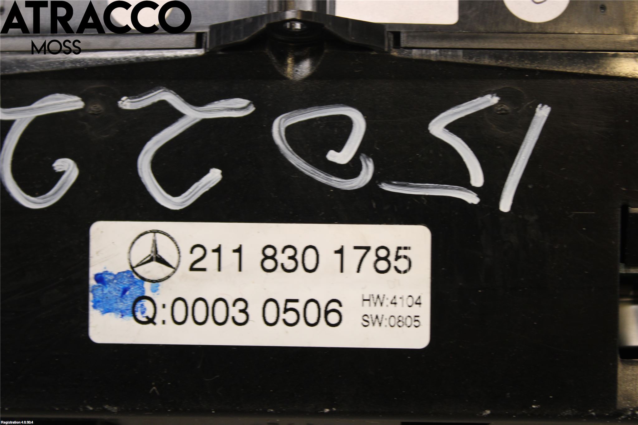 Mercedes-Benz MB E-KLASS (W211) 02-09 Varme Ac Betjening-Display