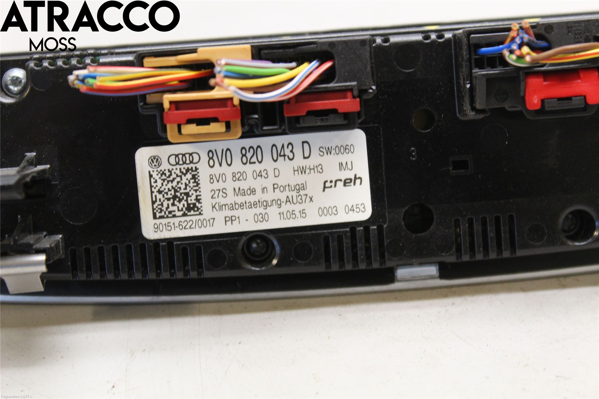 Audi A3/S3 8V 13-20 Varme Ac Betjening-Display