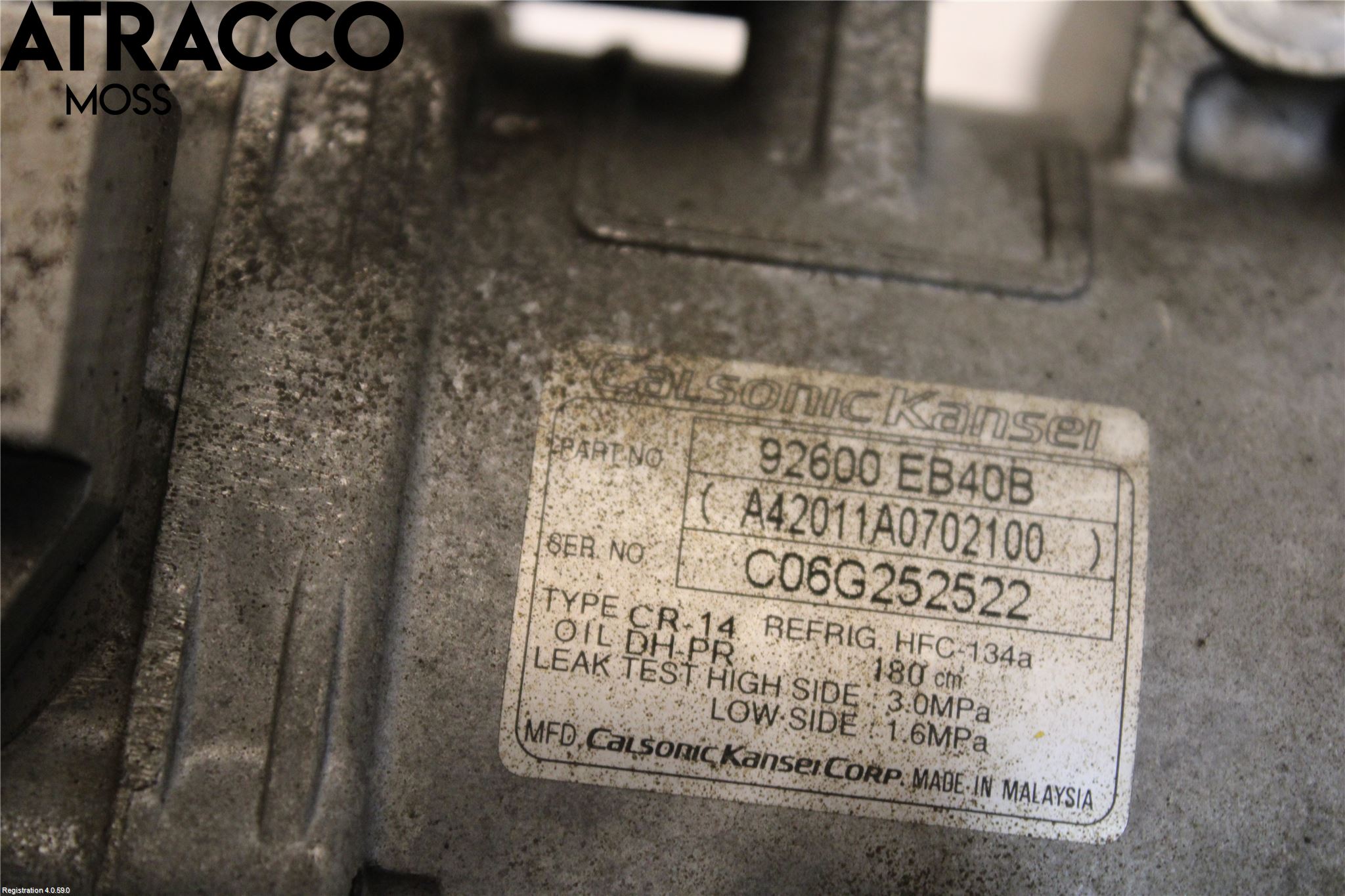 Nissan NAVARA 05-16 Varme Ac Kompressor