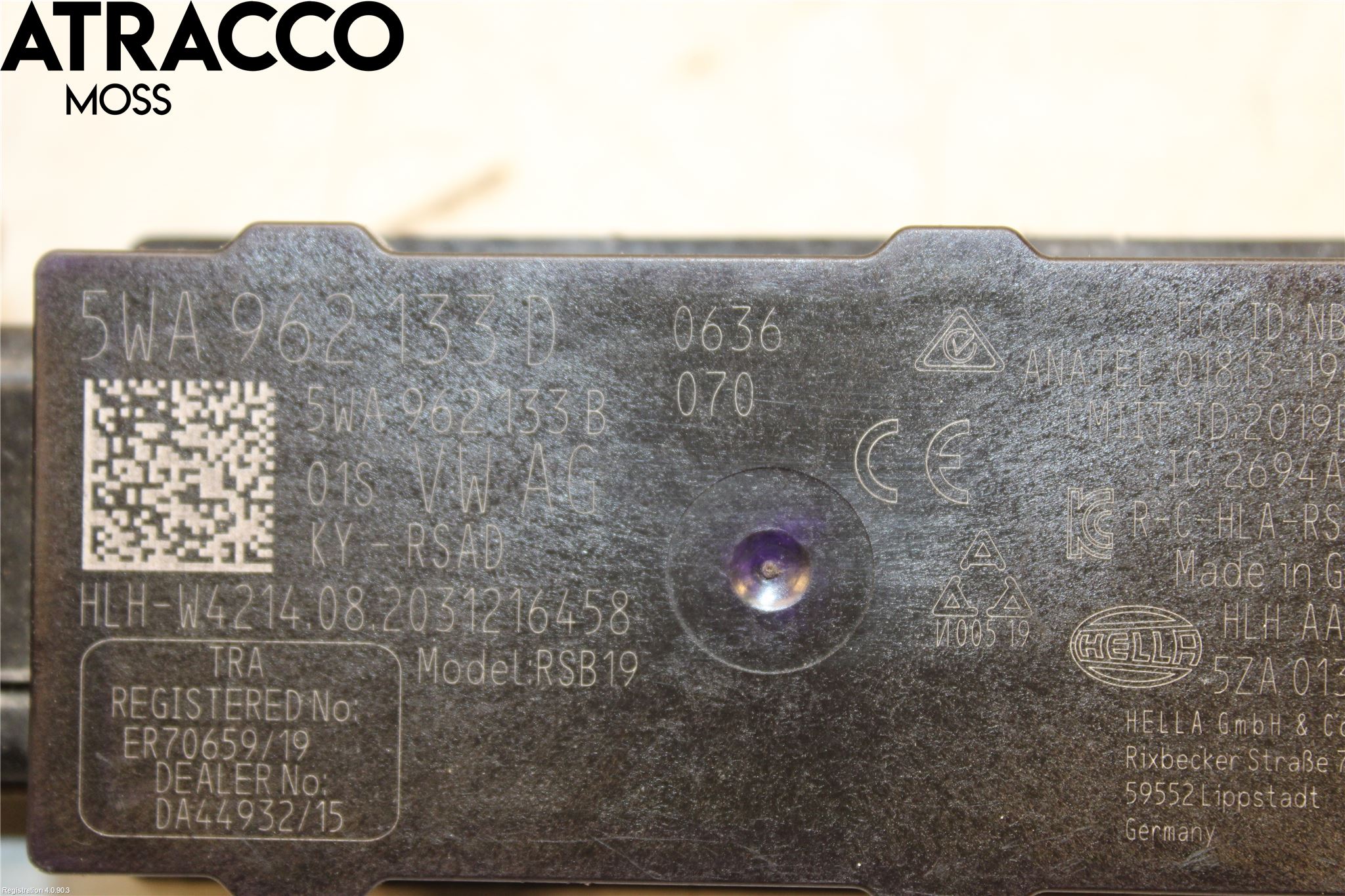 Volkswagen VW ID.3 21- Styreenhet Øvrig