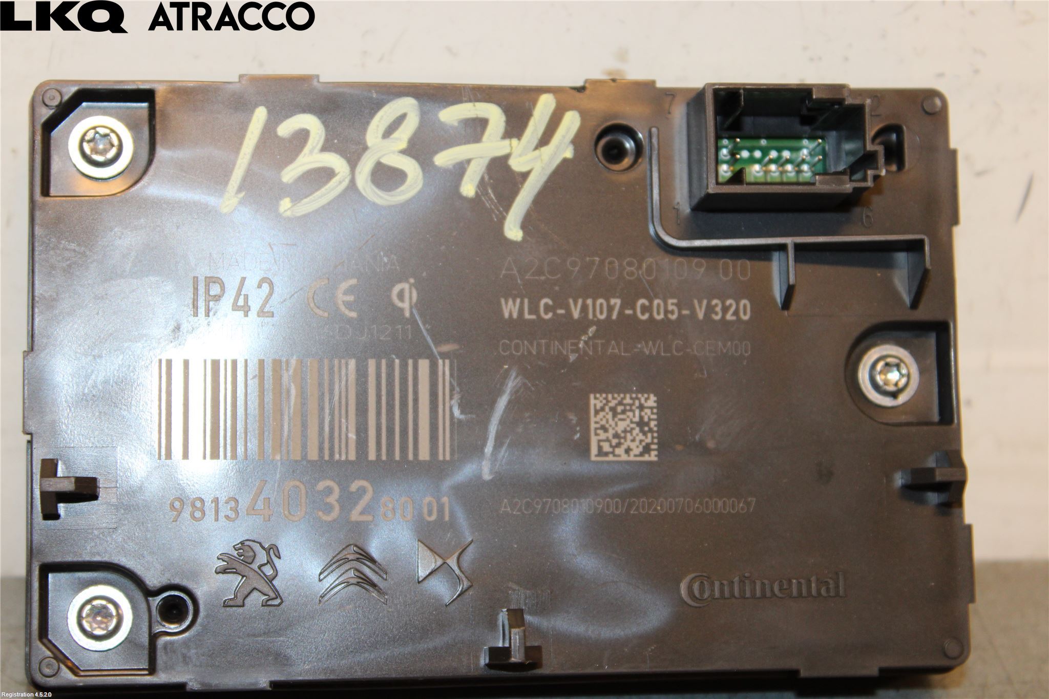 Opel CORSA F, CORSA-E 20- Styreenhet Øvrig