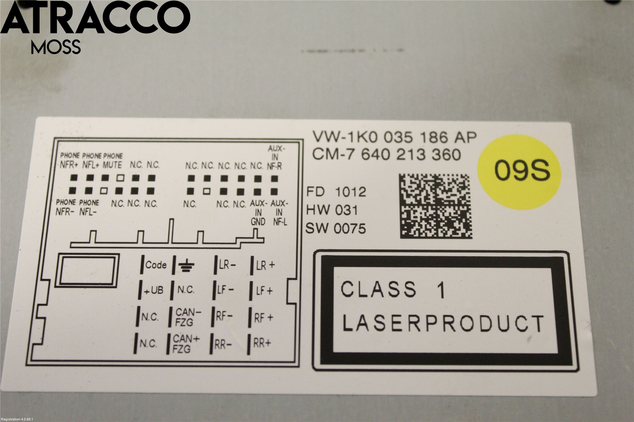 Volkswagen VW GOLF VI 09-13 Stereo Radio