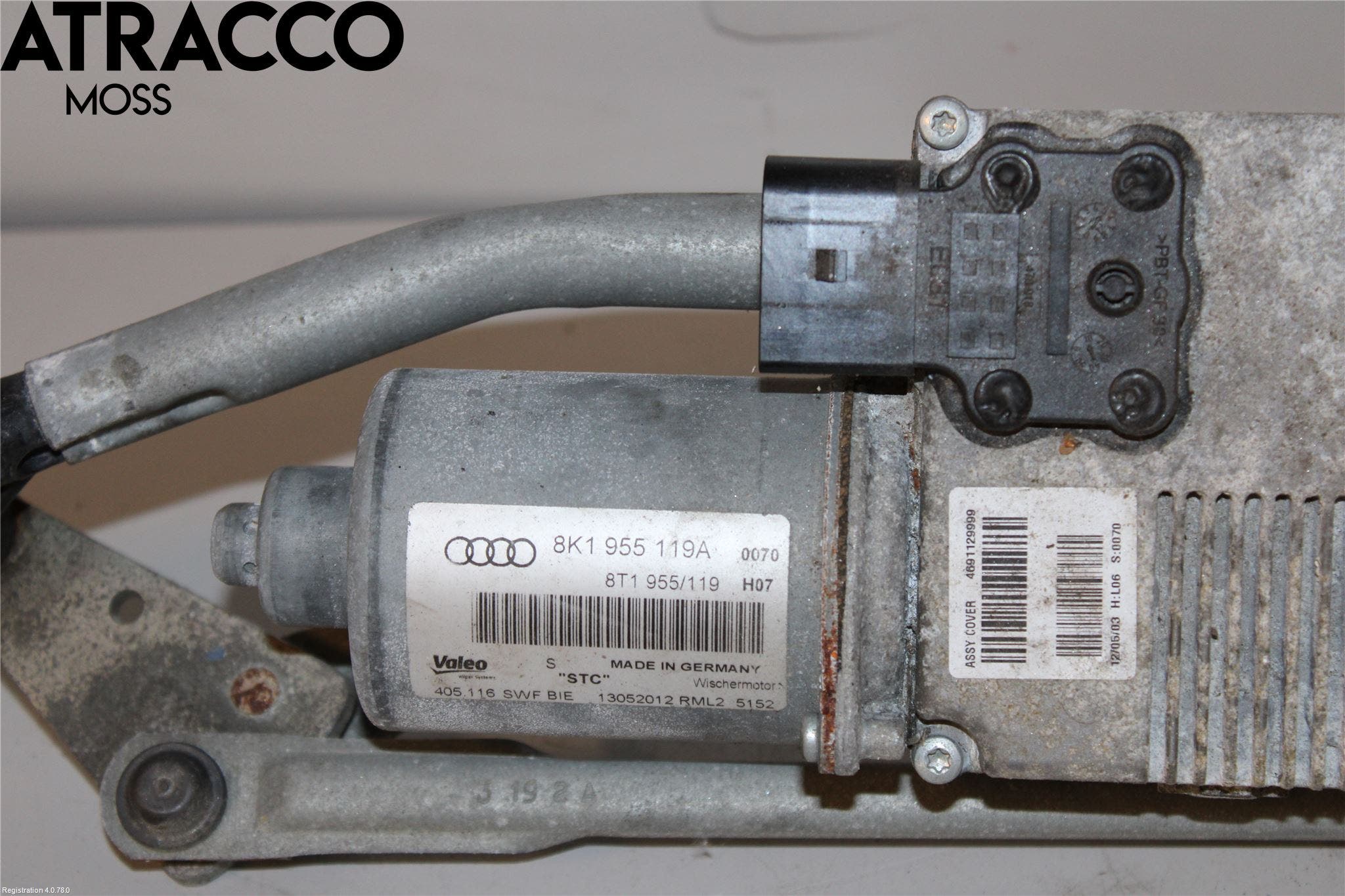 Audi A4/S4 08-11 Viskermotor Frontrute