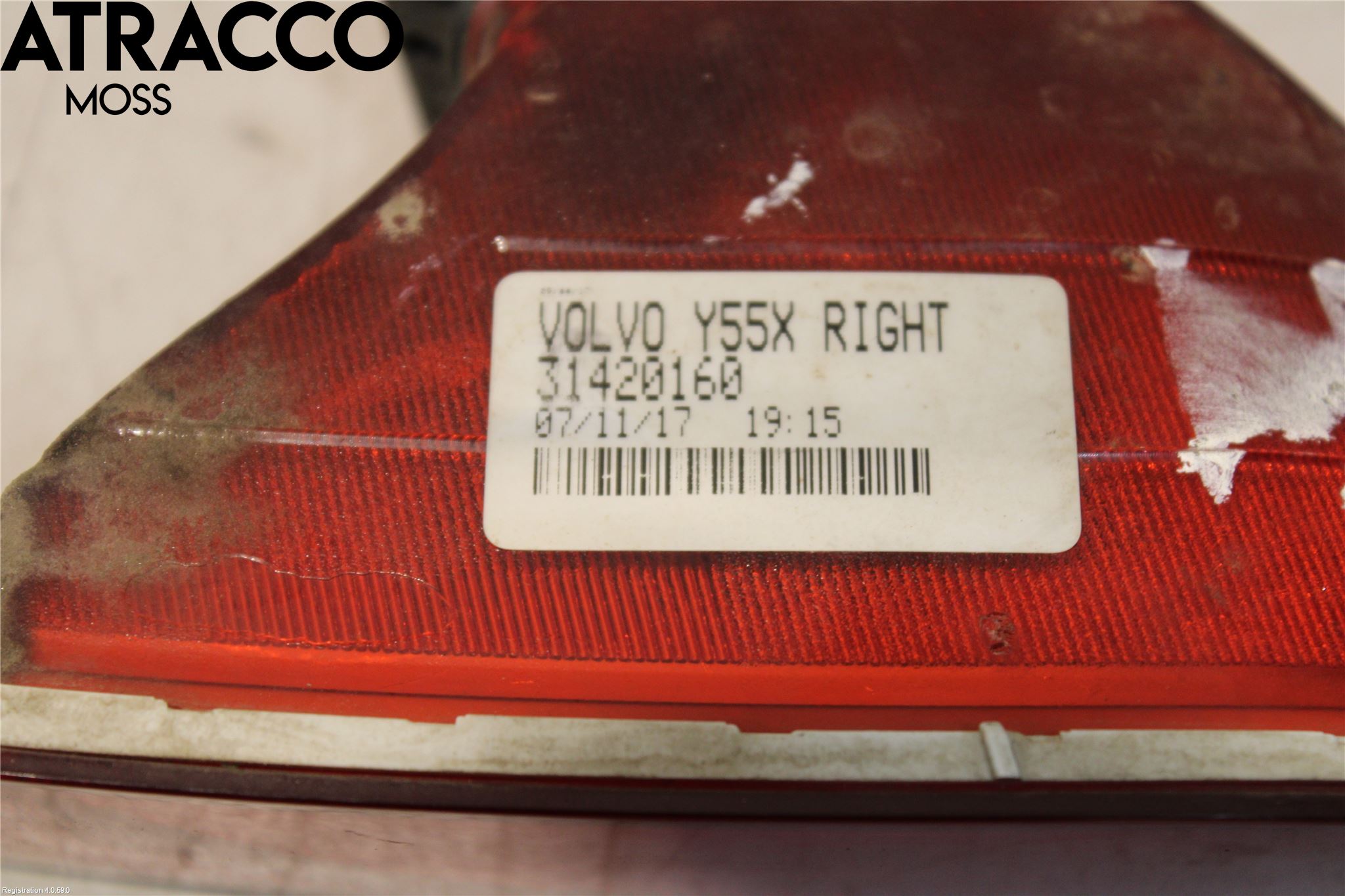 Volvo V40 CROSS COUNTRY 13-19 Refleks Bak