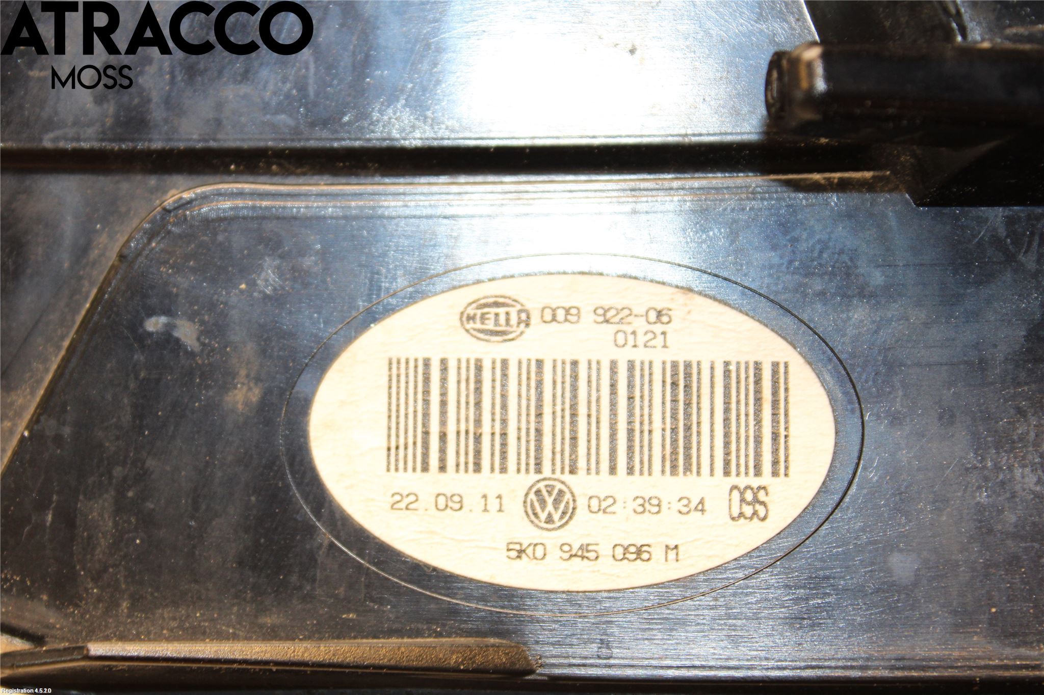 Volkswagen VW GOLF VI 09-13 Baklykt Høyre