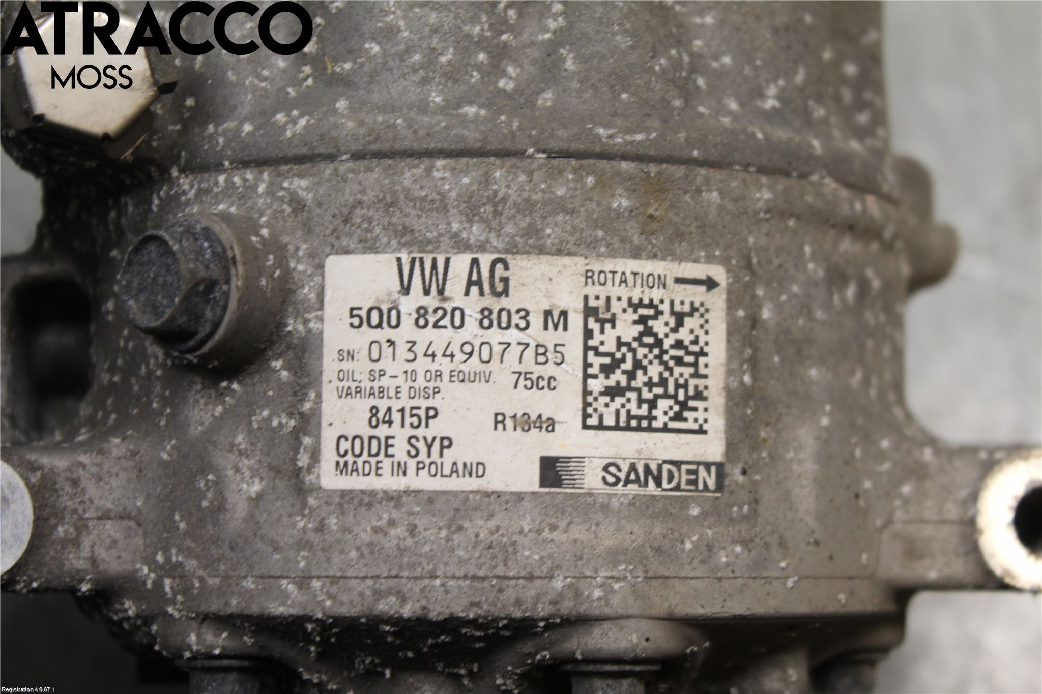 Volkswagen VW CADDY 16-20 Varme Ac Kompressor