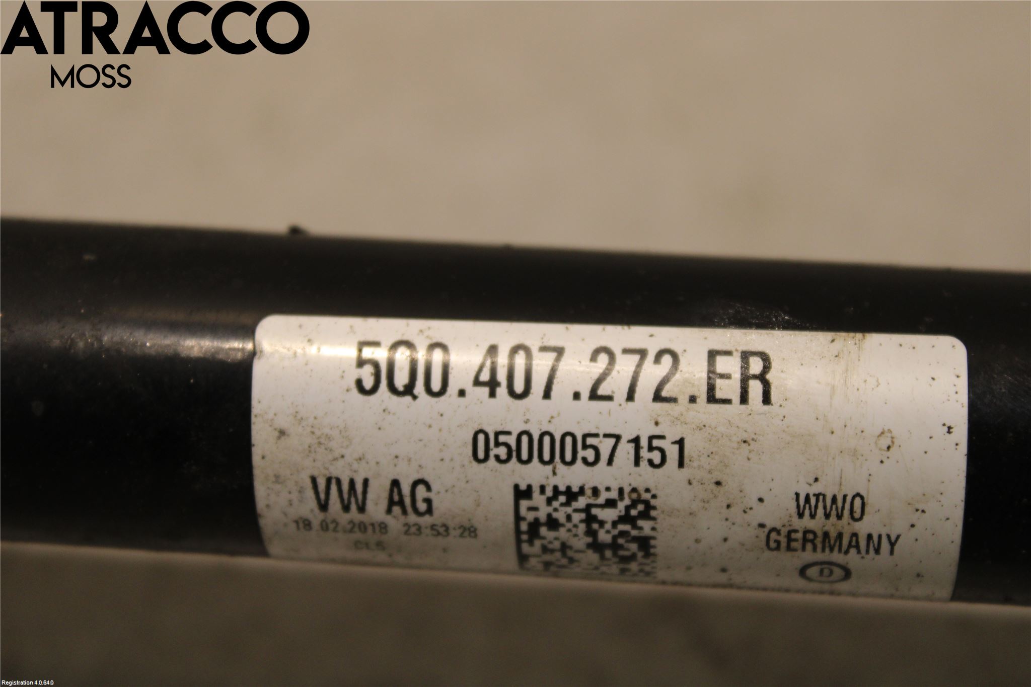 Volkswagen VW CADDY 16-20 Drivaksel Foran Kompl Høyre