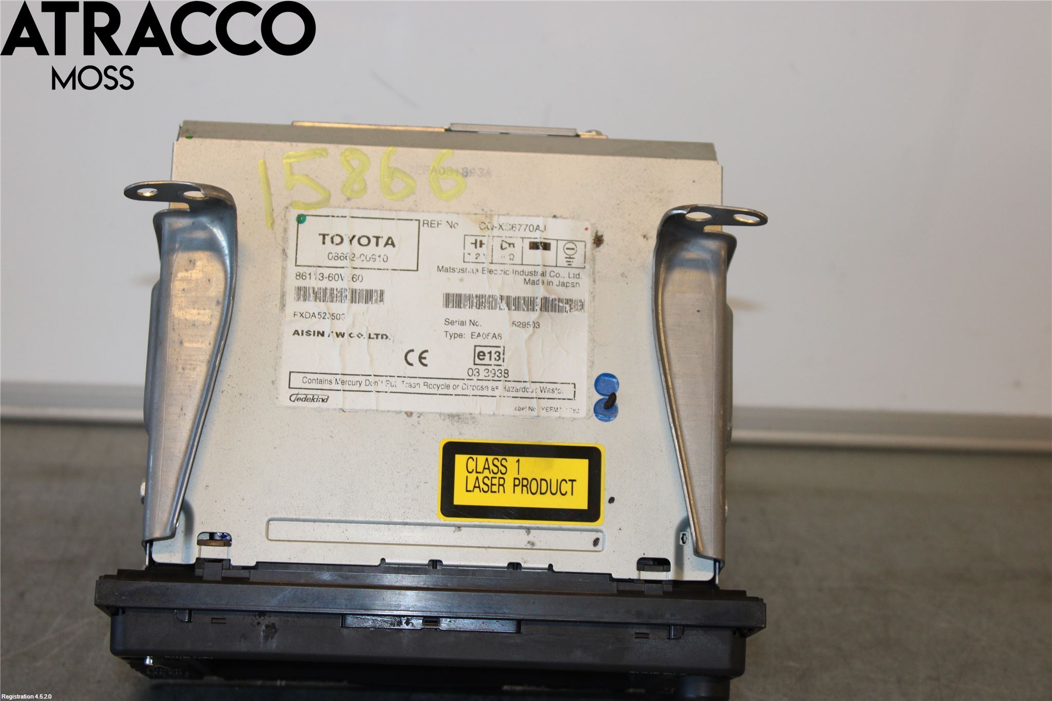 Toyota AVENSIS 07-08 Stereo Radio Med Cd