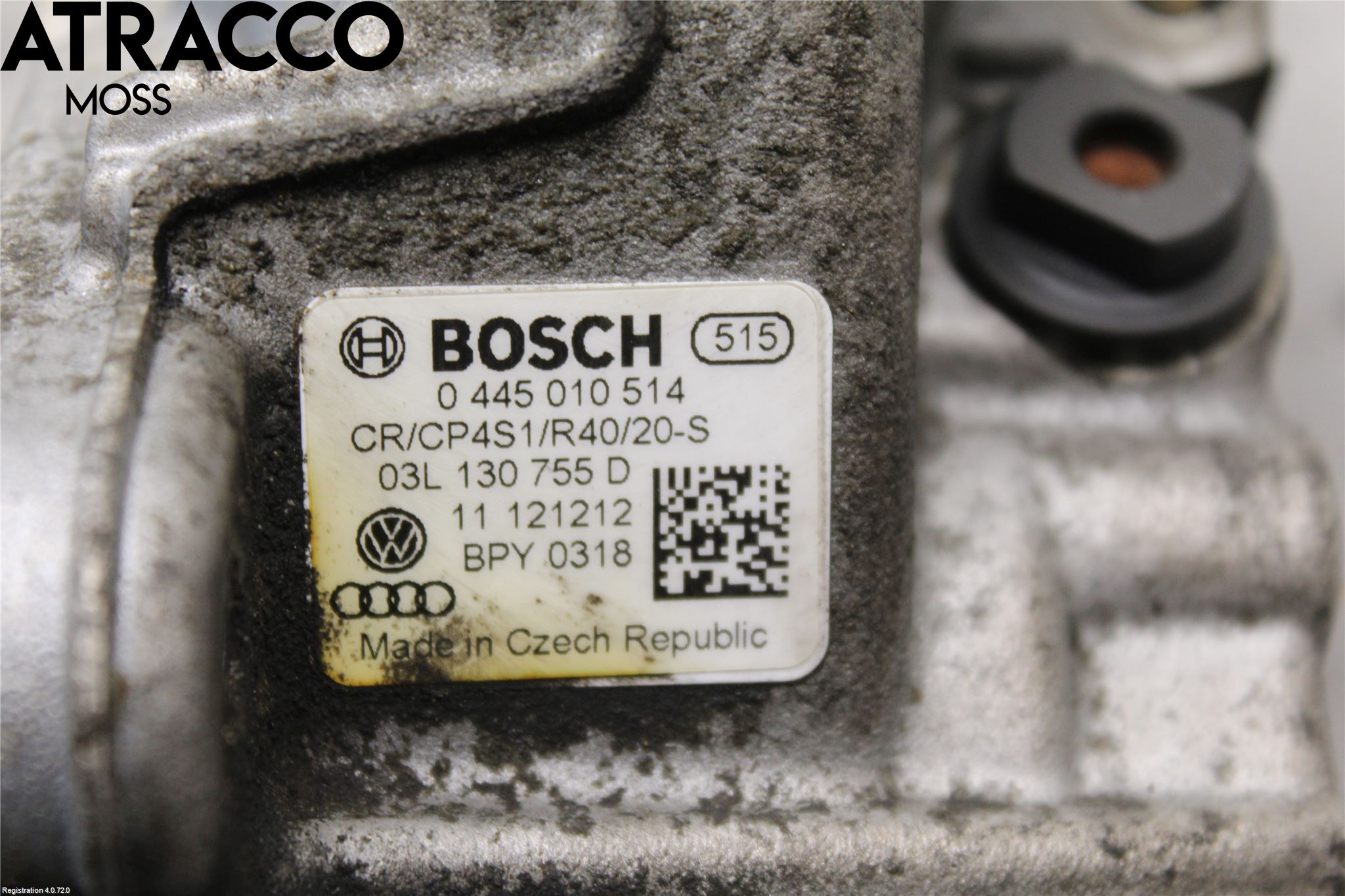 Volkswagen VW TOURAN 10-15 Drivstoff Dieselpumpe Hoved