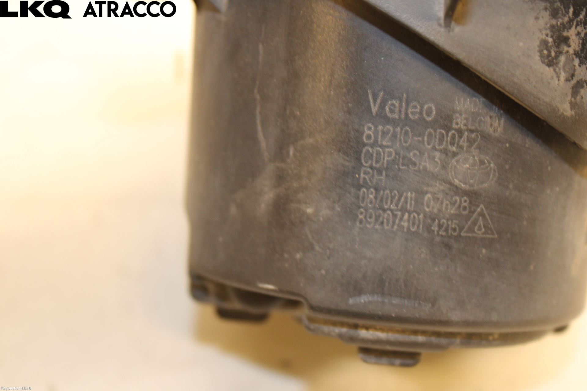 Toyota AURIS 10-12 Frontlykt-Kurve-Tåkelys