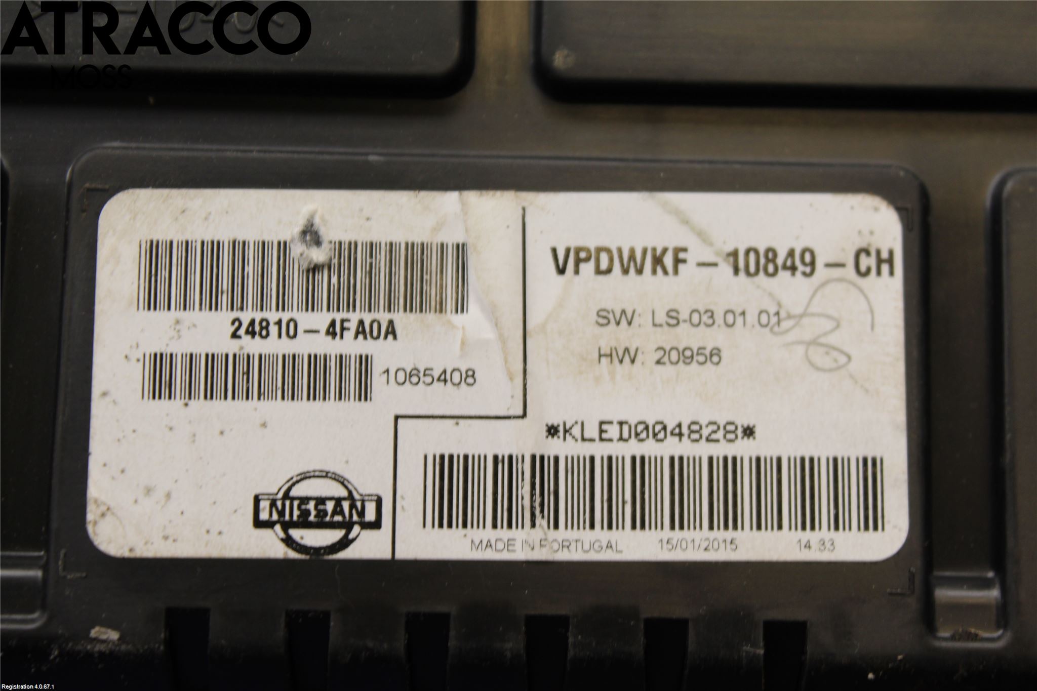 Nissan E-NV200/EVALIA Instr Kombinert