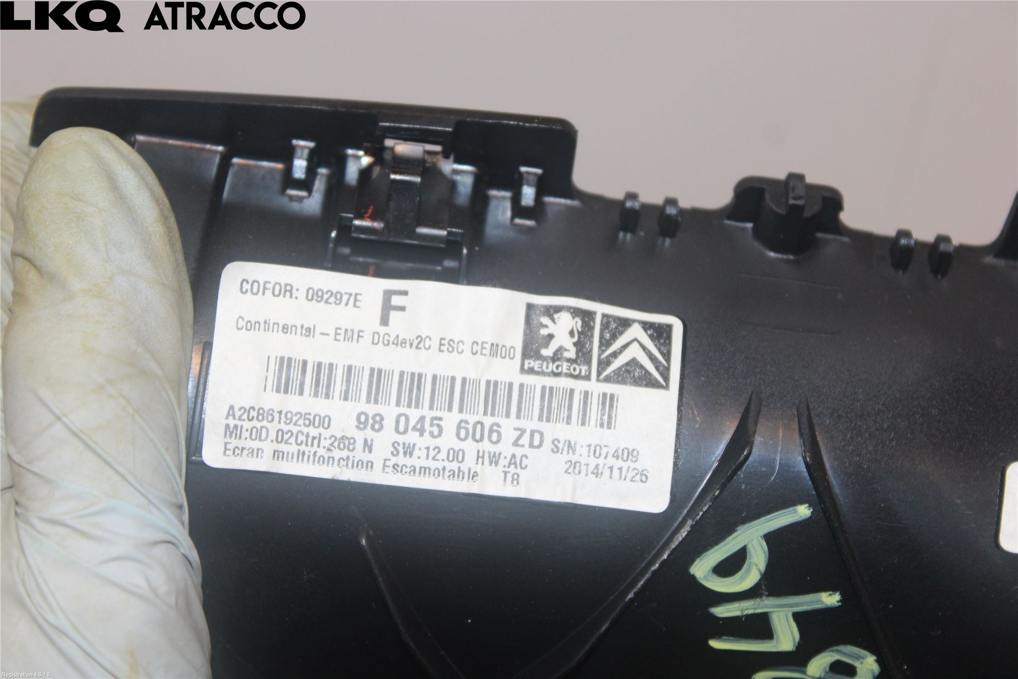 Peugeot 3008 09-16 Multifunktionsdisplay