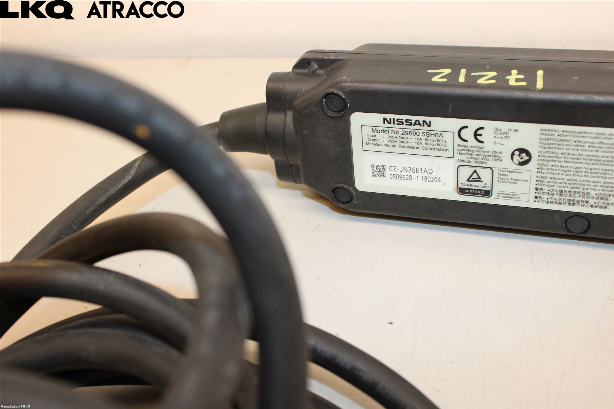 Nissan LEAF 18- Laddkabel Elbil