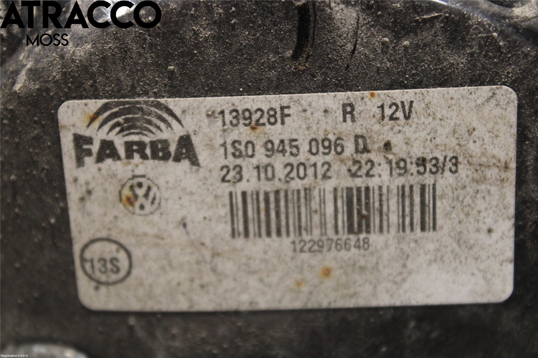 Volkswagen VW UP! / E-UP! Baklykt Høyre