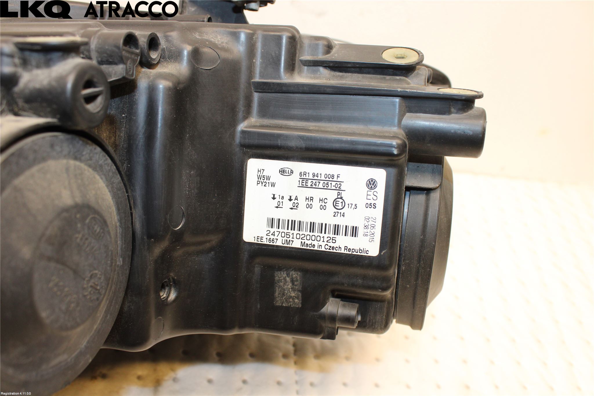 Volkswagen VW POLO 10-17 Frontlykt Høyre