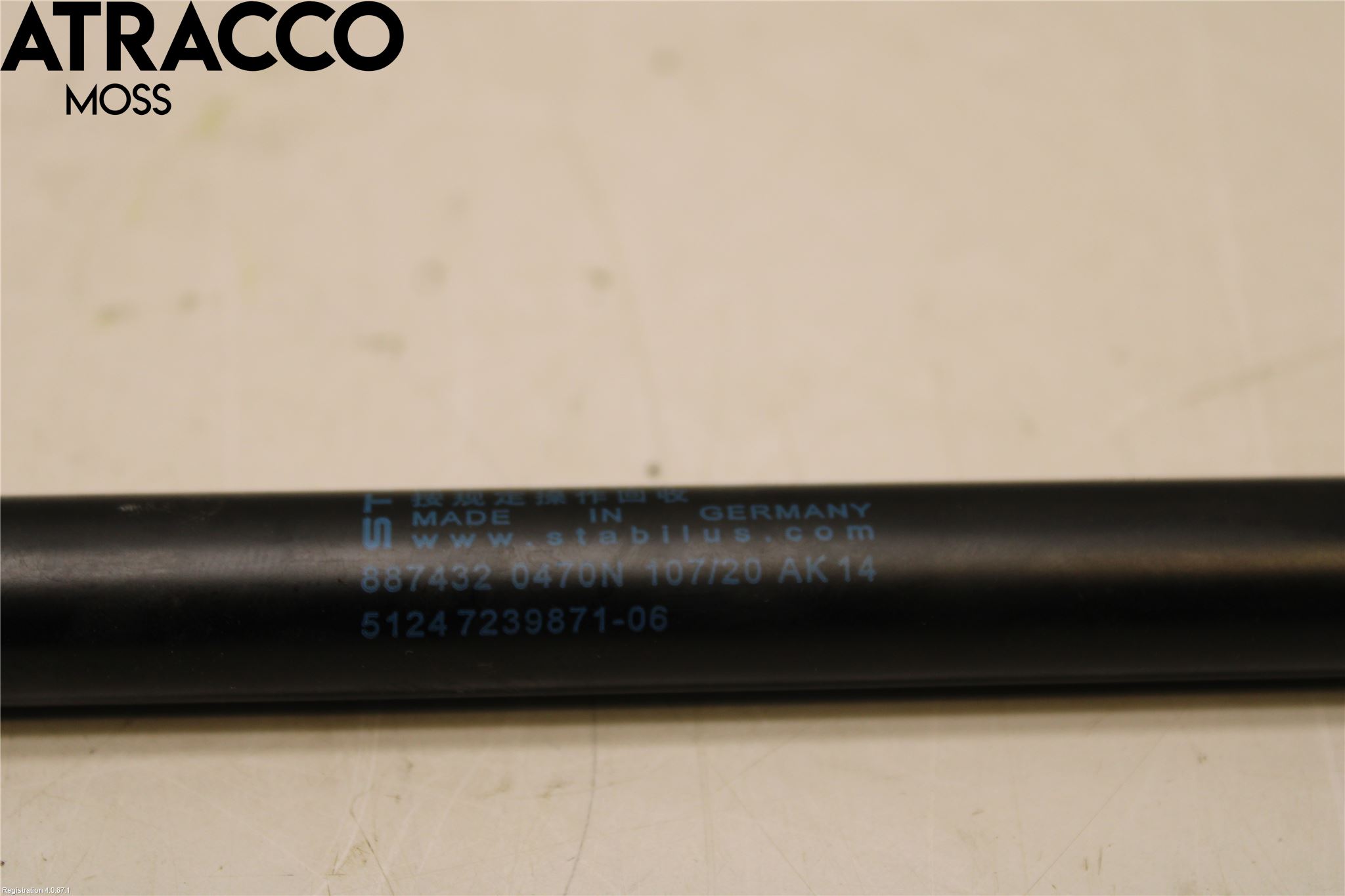 BMW 1 F20/F21 11-19 Bakluke Demper-Gassfjær