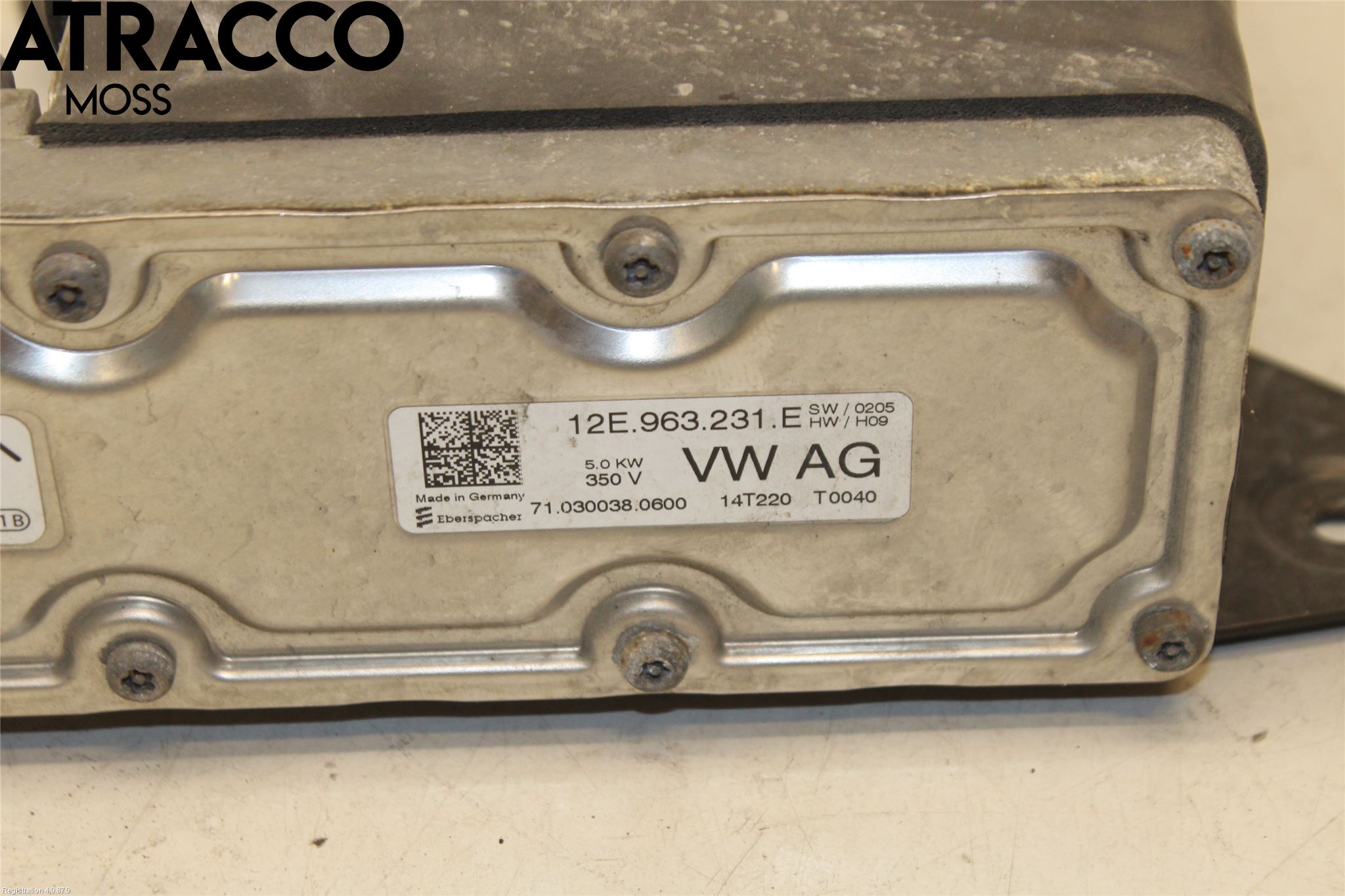 Volkswagen VW GOLF / E-GOLF VII 13-20 Motorvarmer Elektrisk