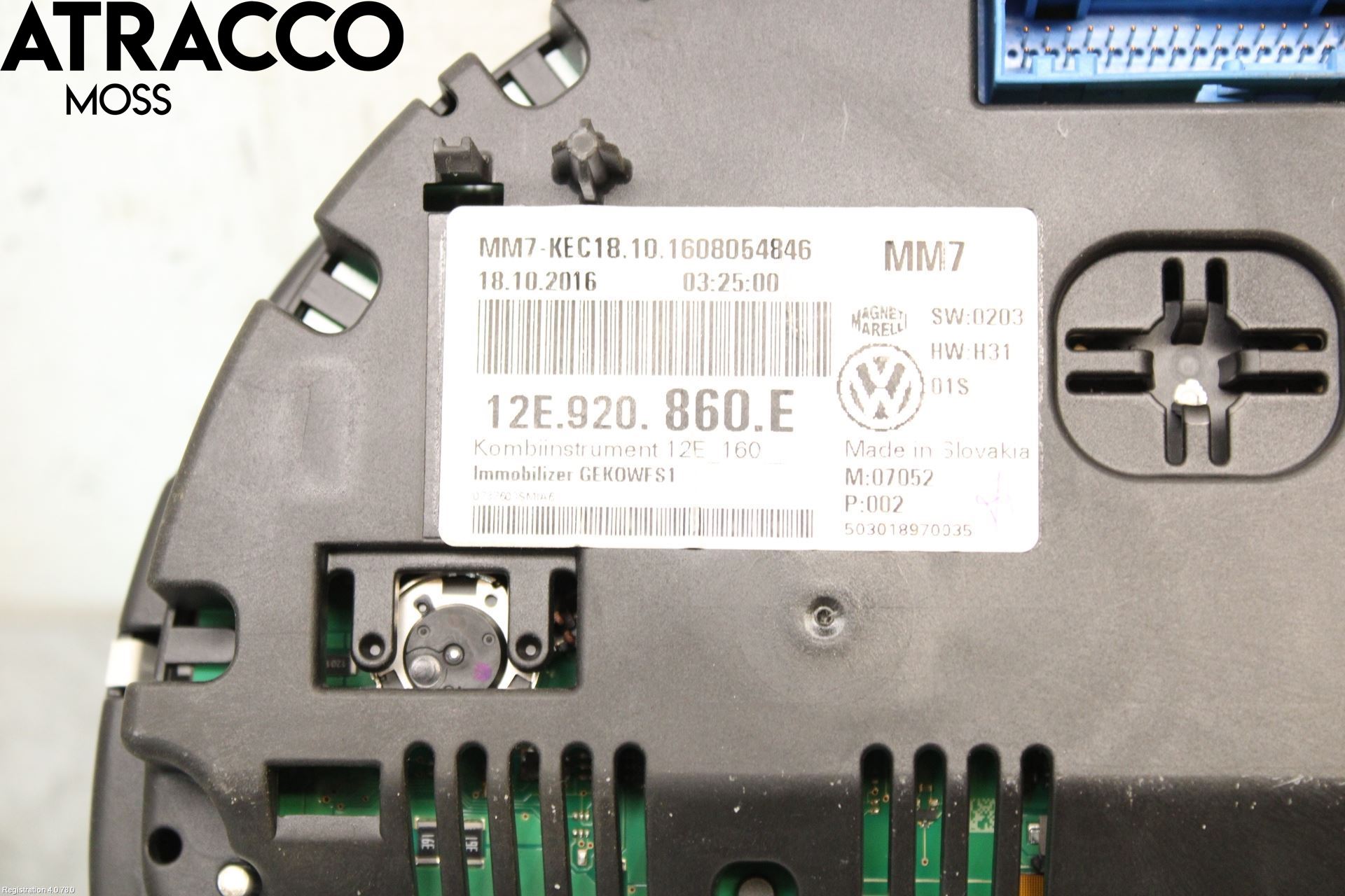 Volkswagen VW UP! / E-UP! Instr Kombinert