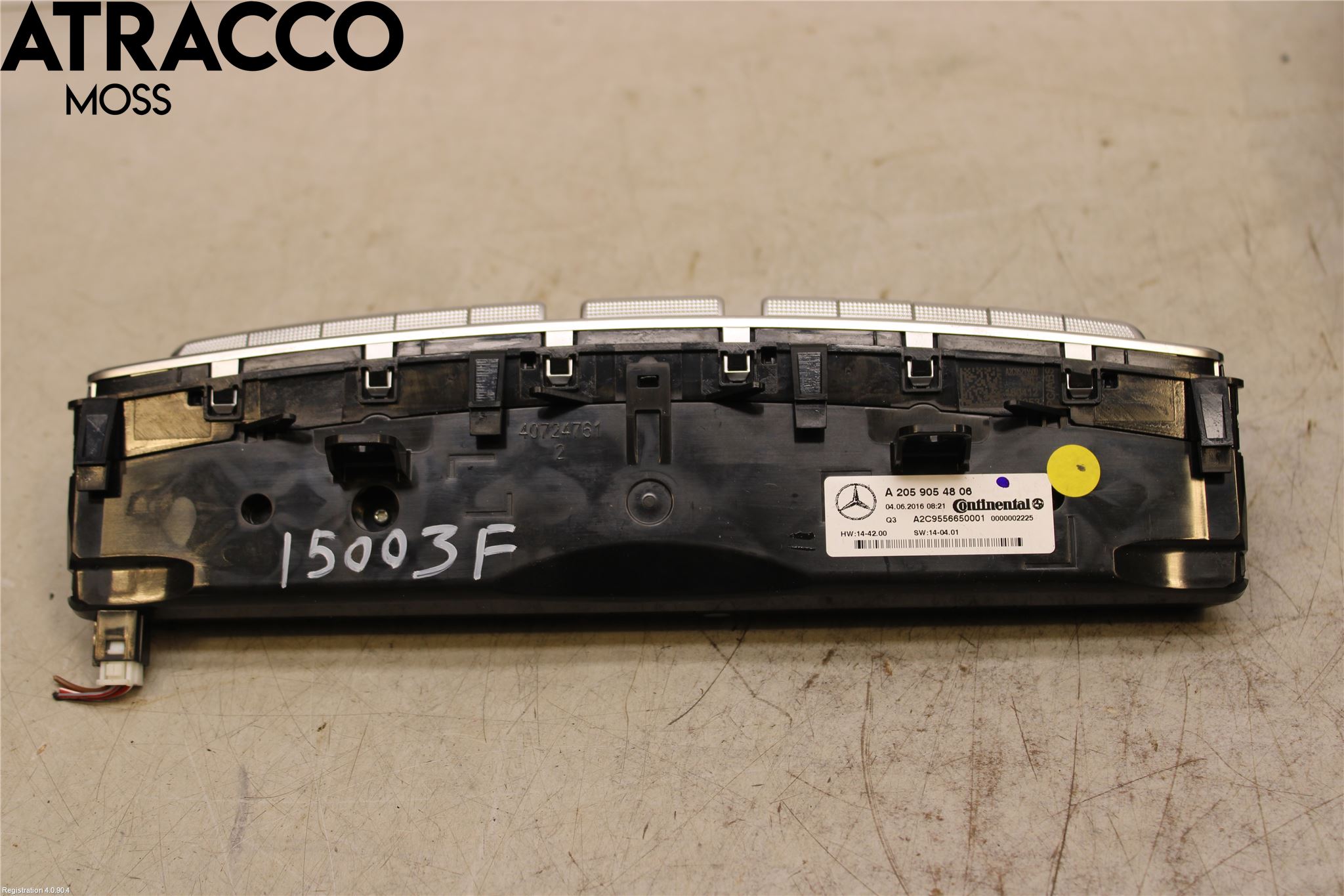 Mercedes-Benz MB C-KLASS (W205) 14-21 Varme Ac Betjening-Display