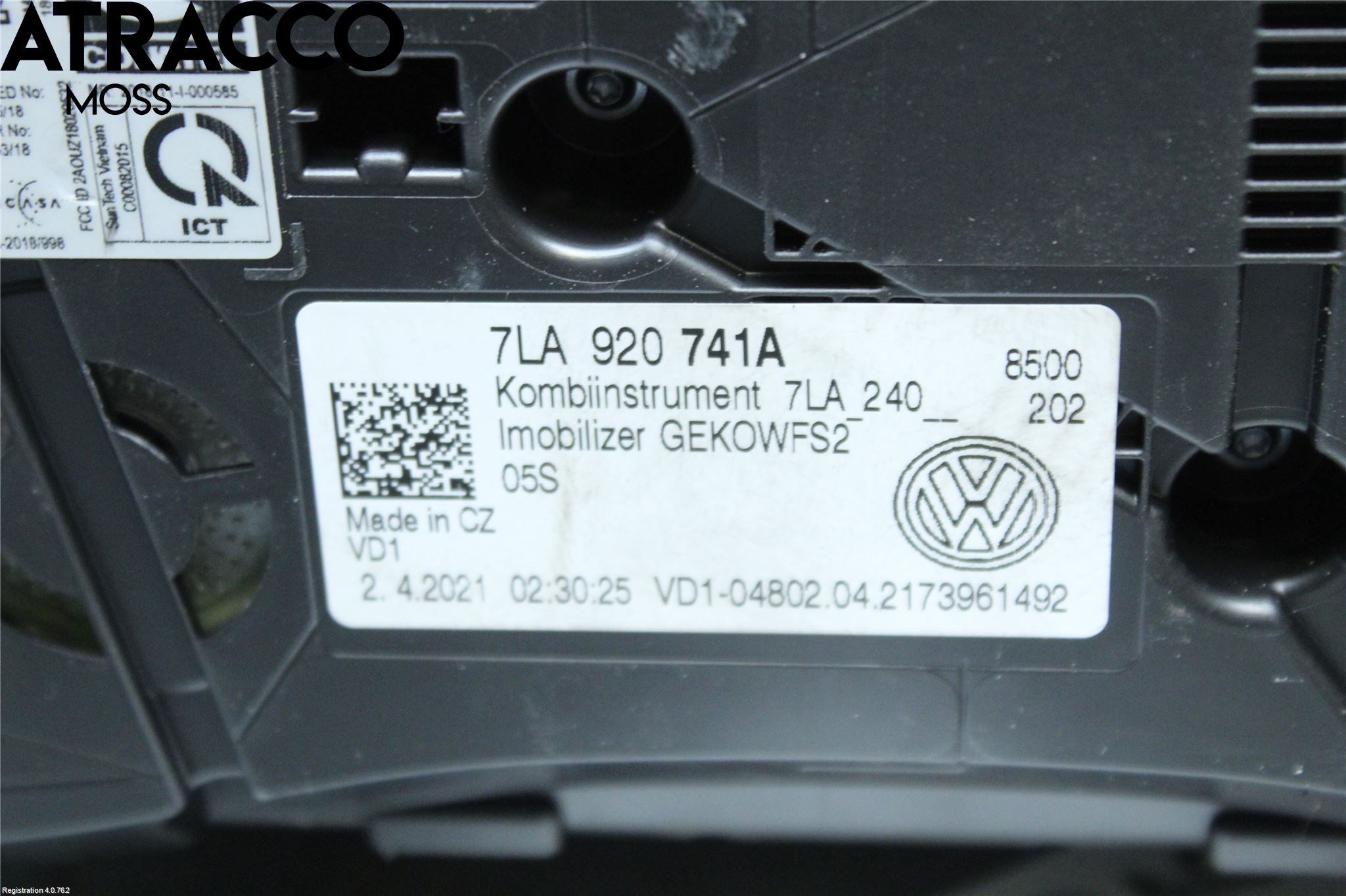 Volkswagen VW TRANSP/CARAVELLE (T6) 16-22 Instr Kombinert