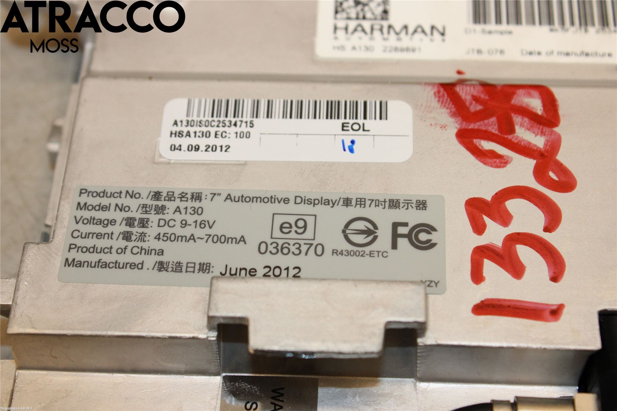 Audi Q5 09-16 Multifunktionsdisplay