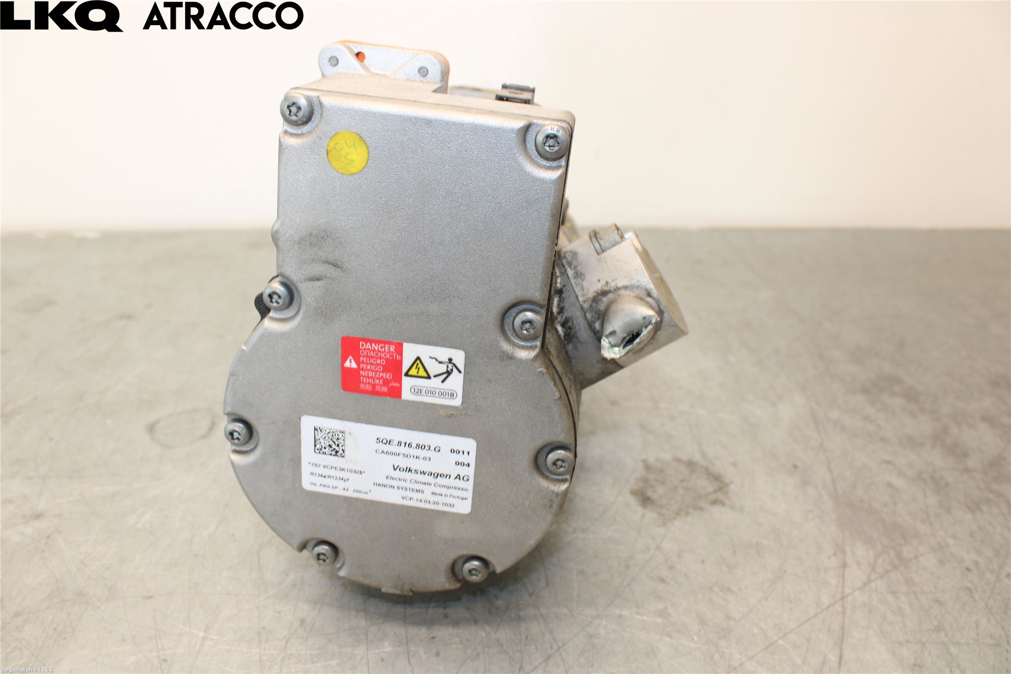Volkswagen VW GOLF / E-GOLF VII 13-20 Varme Ac Kompressor