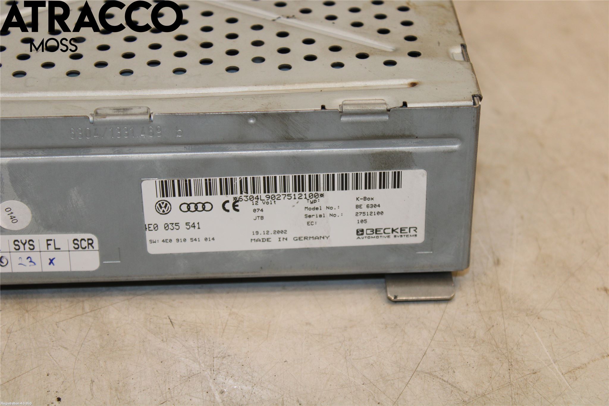 Audi A8/S8 4D 94-02 Stereo Radio Øvrig