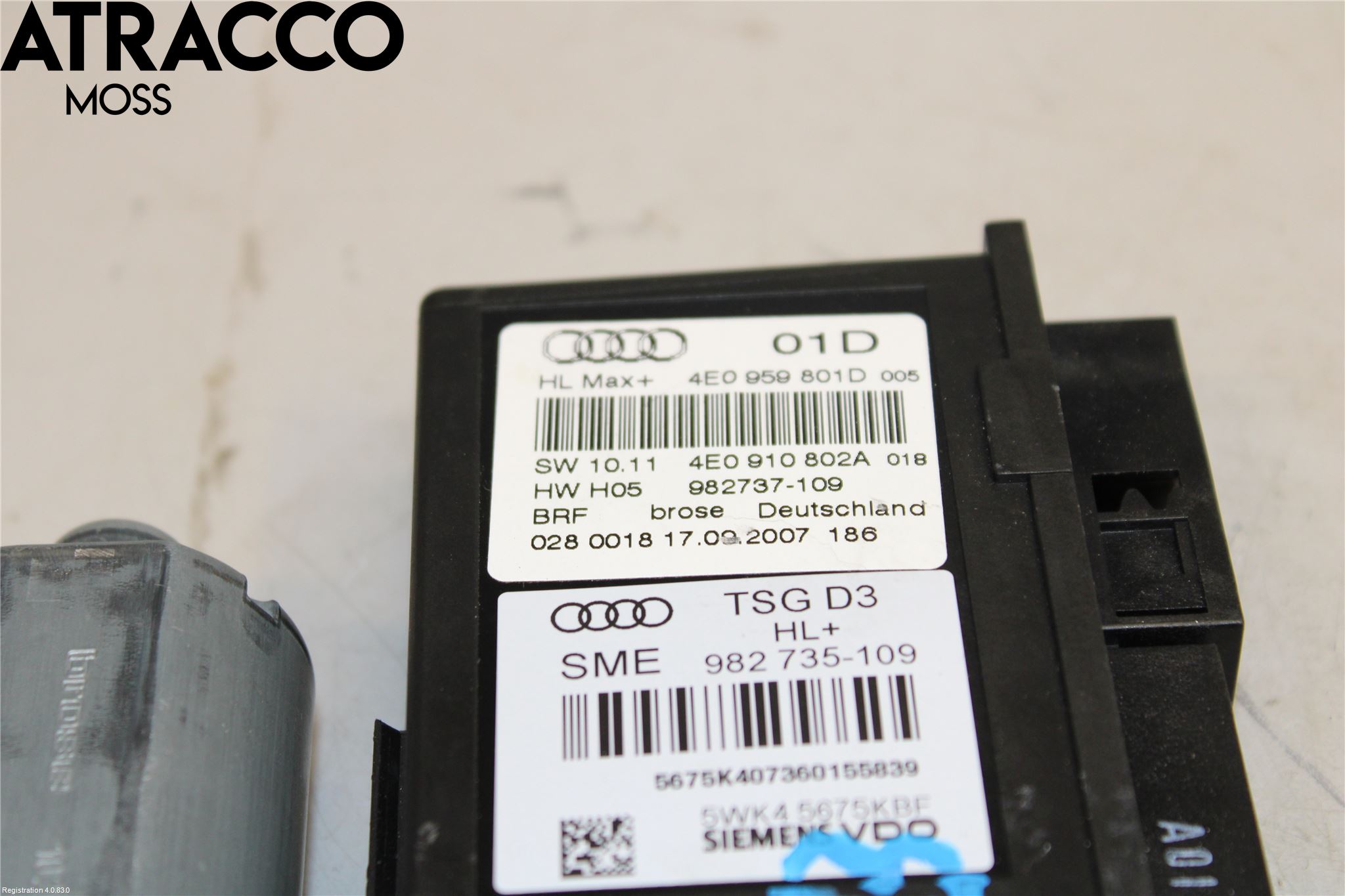 Audi A8/S8 4D 94-02 Vindusheismotor