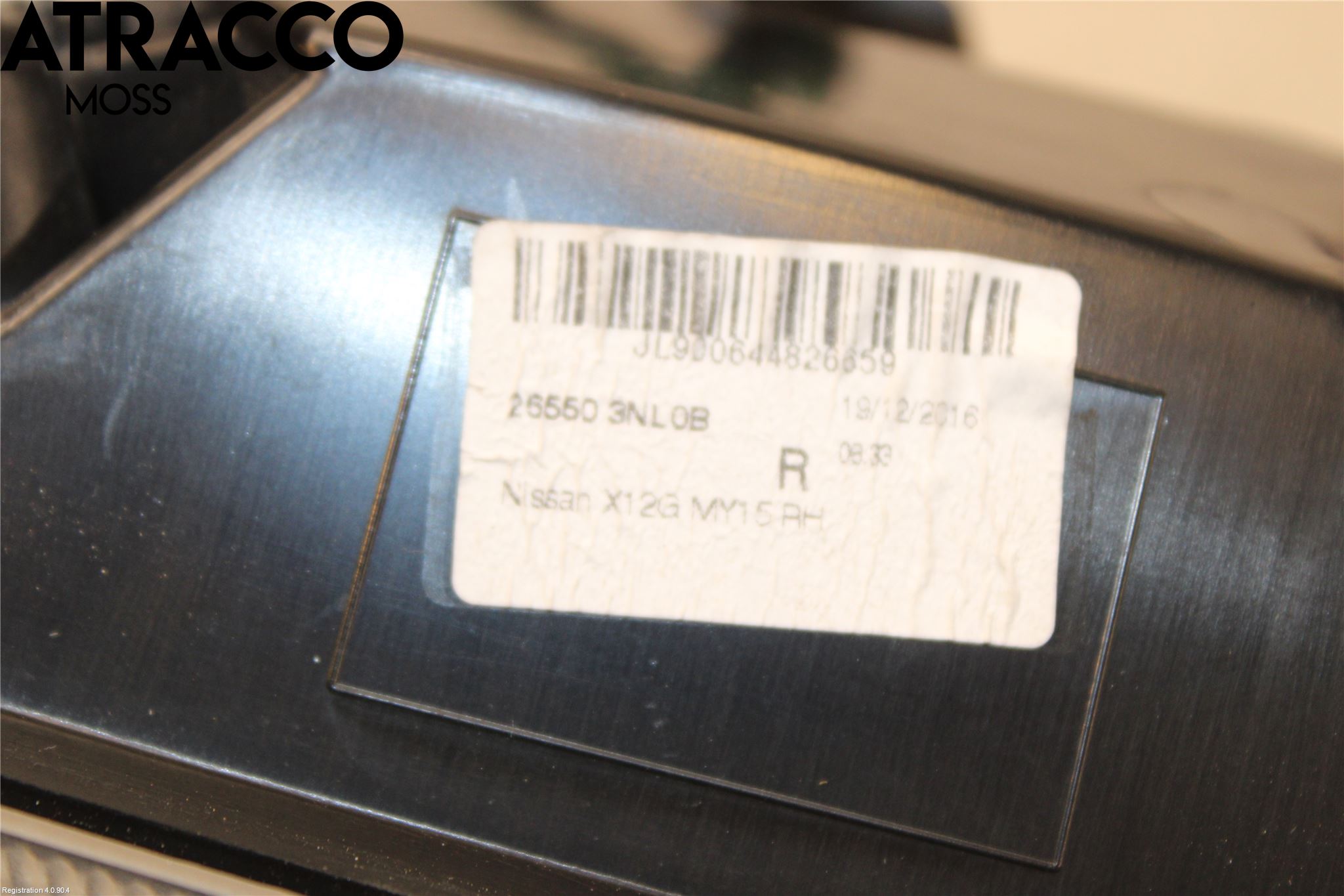 Nissan LEAF 11-17 Baklykt Høyre