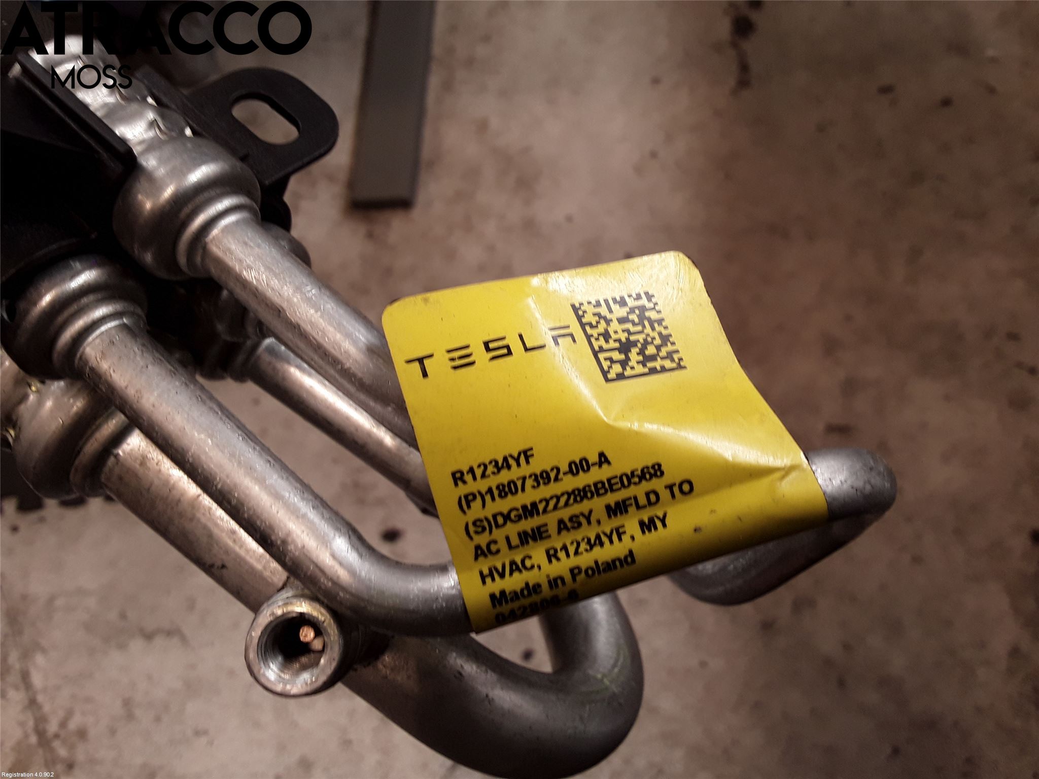 Tesla MODEL Y 21- Varme Ac Slange - Rør