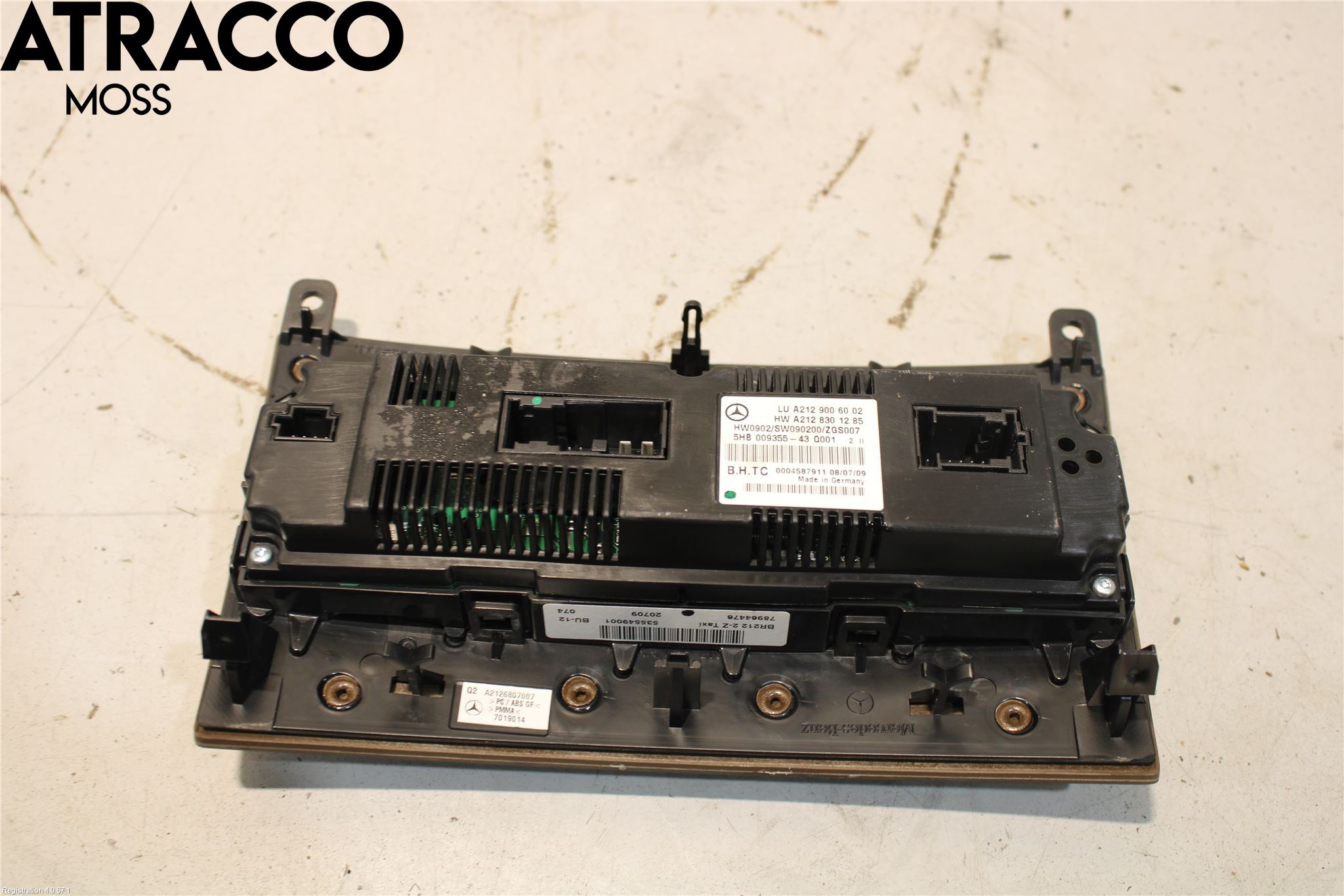 Mercedes-Benz MB E-KLASS (W212) 09-16 Varme Ac Betjening-Display
