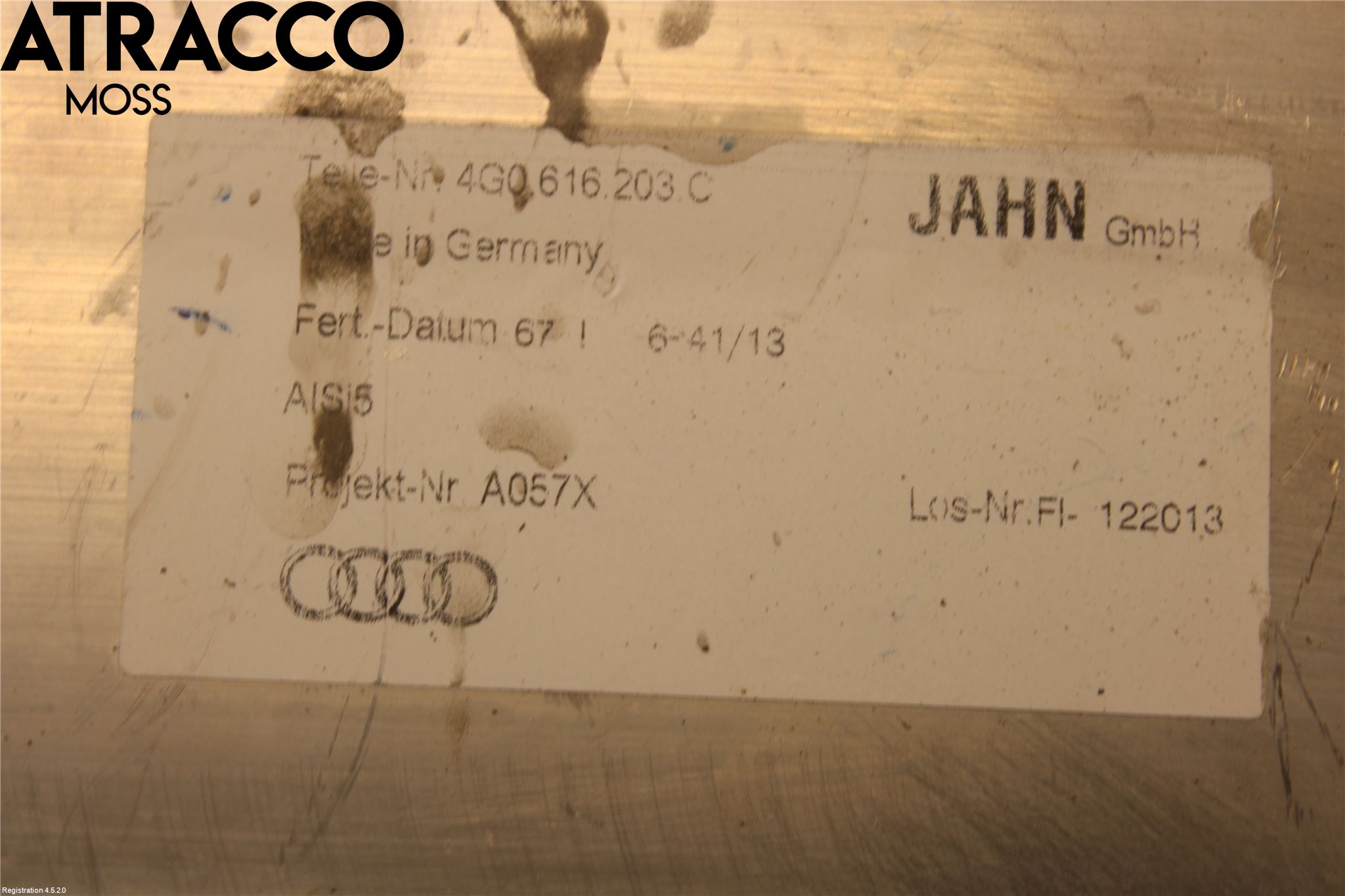 Audi A6 ALLROAD 12-18 Nivå/Lufrfrändring Trycktank