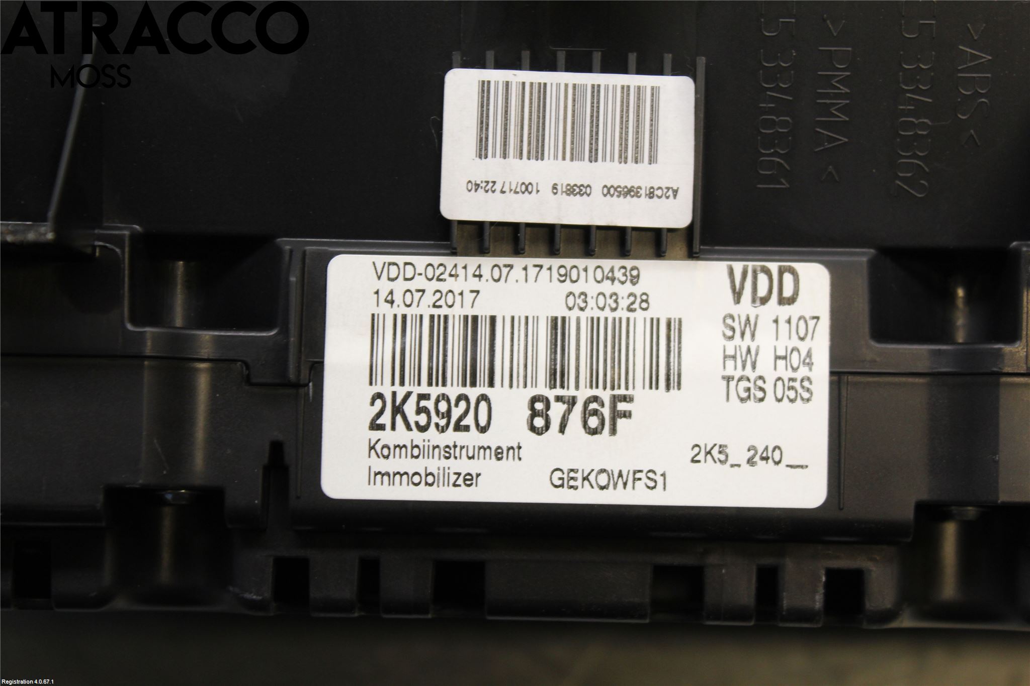 Volkswagen VW CADDY 16-20 Instr Kombinert