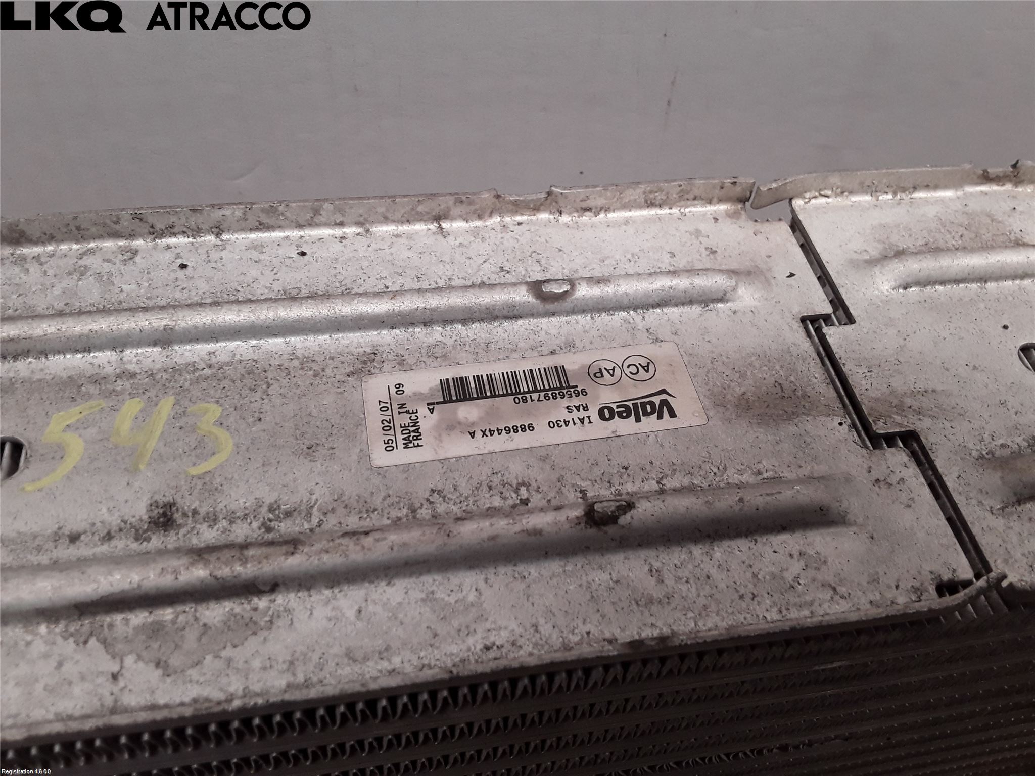 Peugeot 307     05-08 Intercooler Radiator