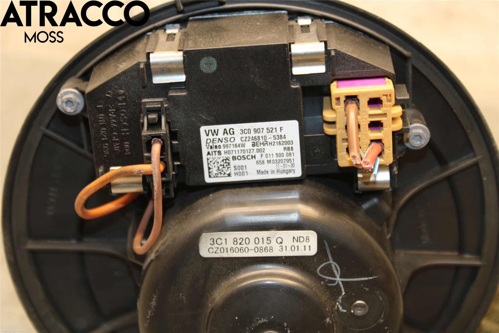 Volkswagen VW PASSAT 05-11 Varme Ac Varmeapparatvifte